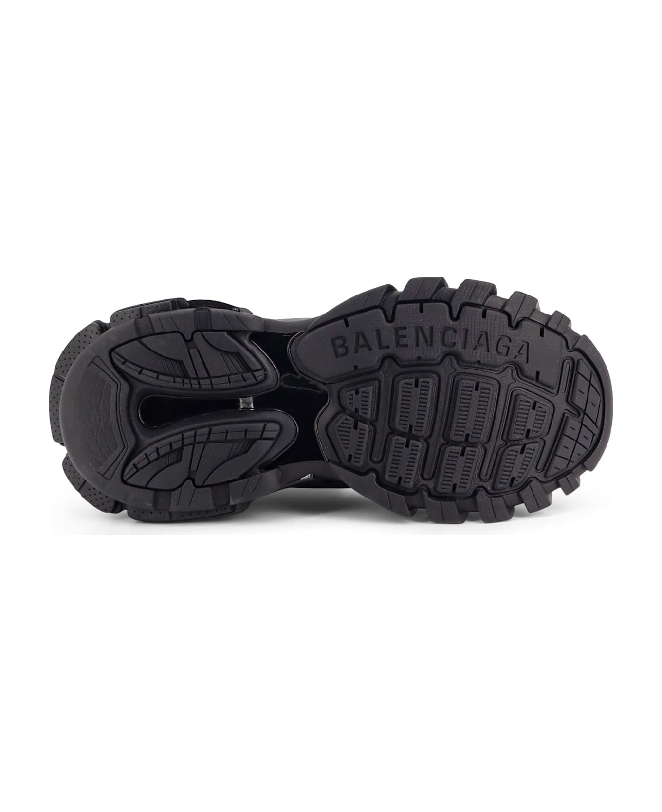 Balenciaga Nylon And Mesh Track Sneakers - Black