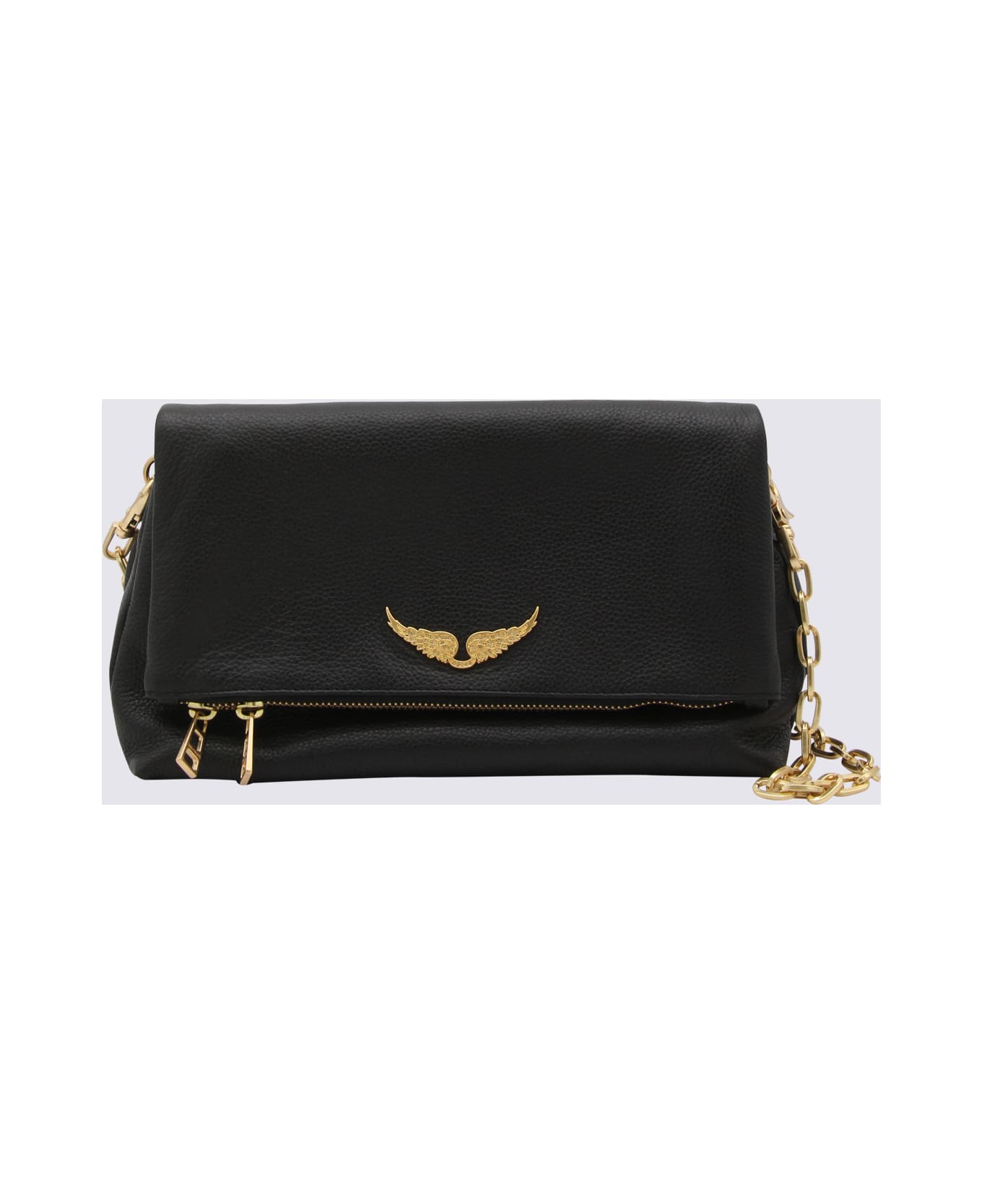 Zadig 
Voltaire Black And Gold Shoulder Bag - Black