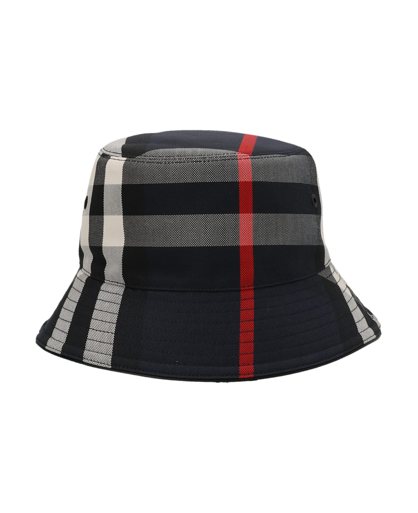 Burberry 'exaggerated Check' Bucket Hat - Blue