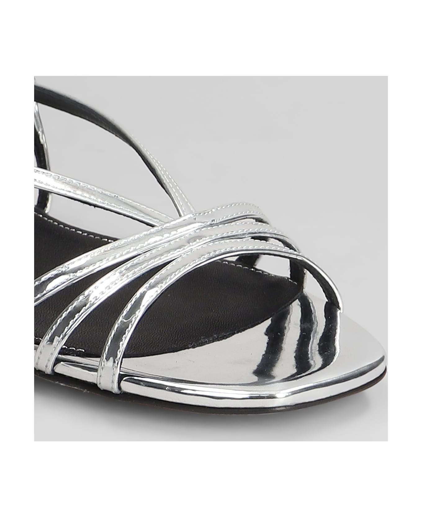 The Seller Flats In Silver Leather - silver