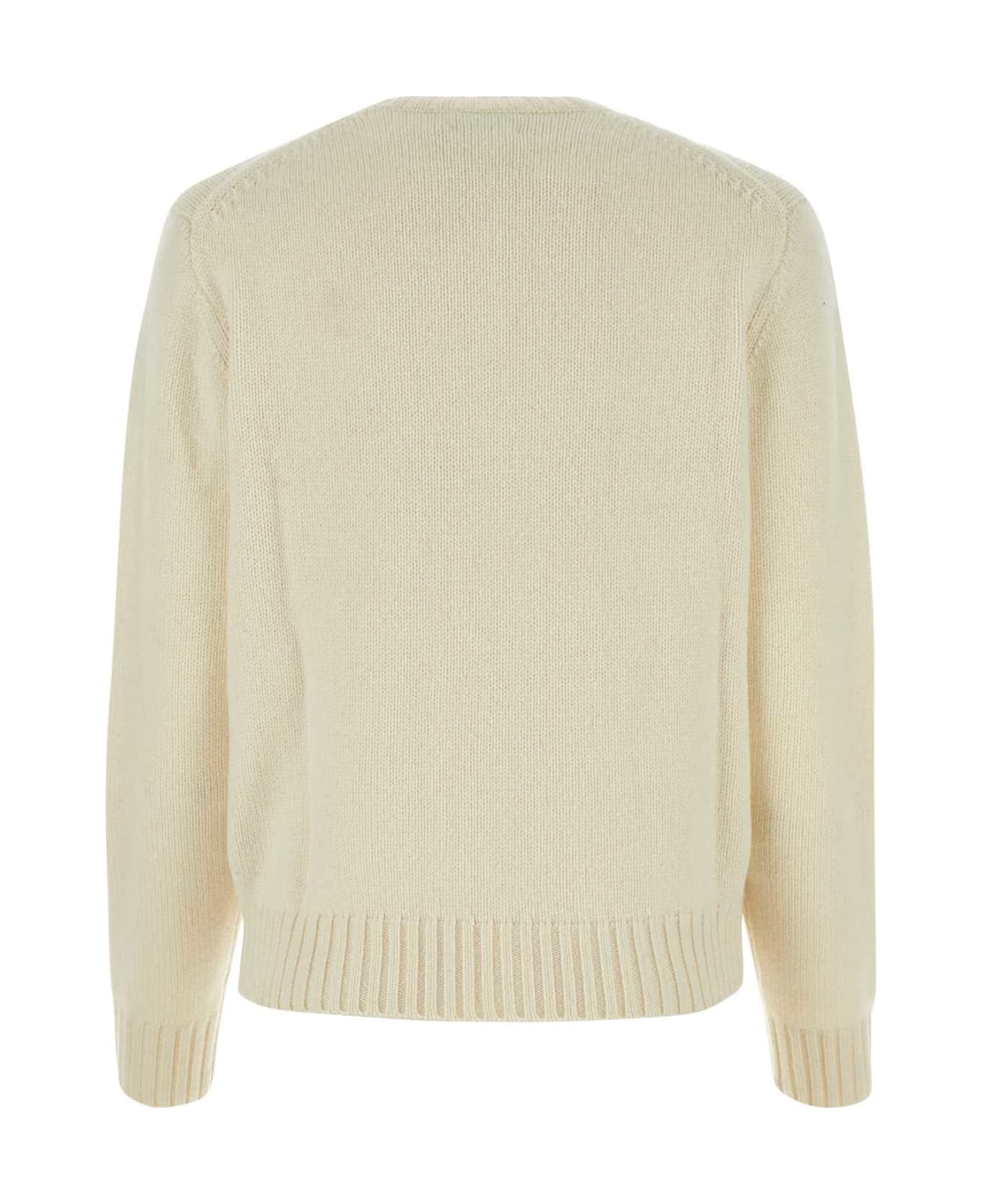 Polo Ralph Lauren Ivory Wool Sweater - 001