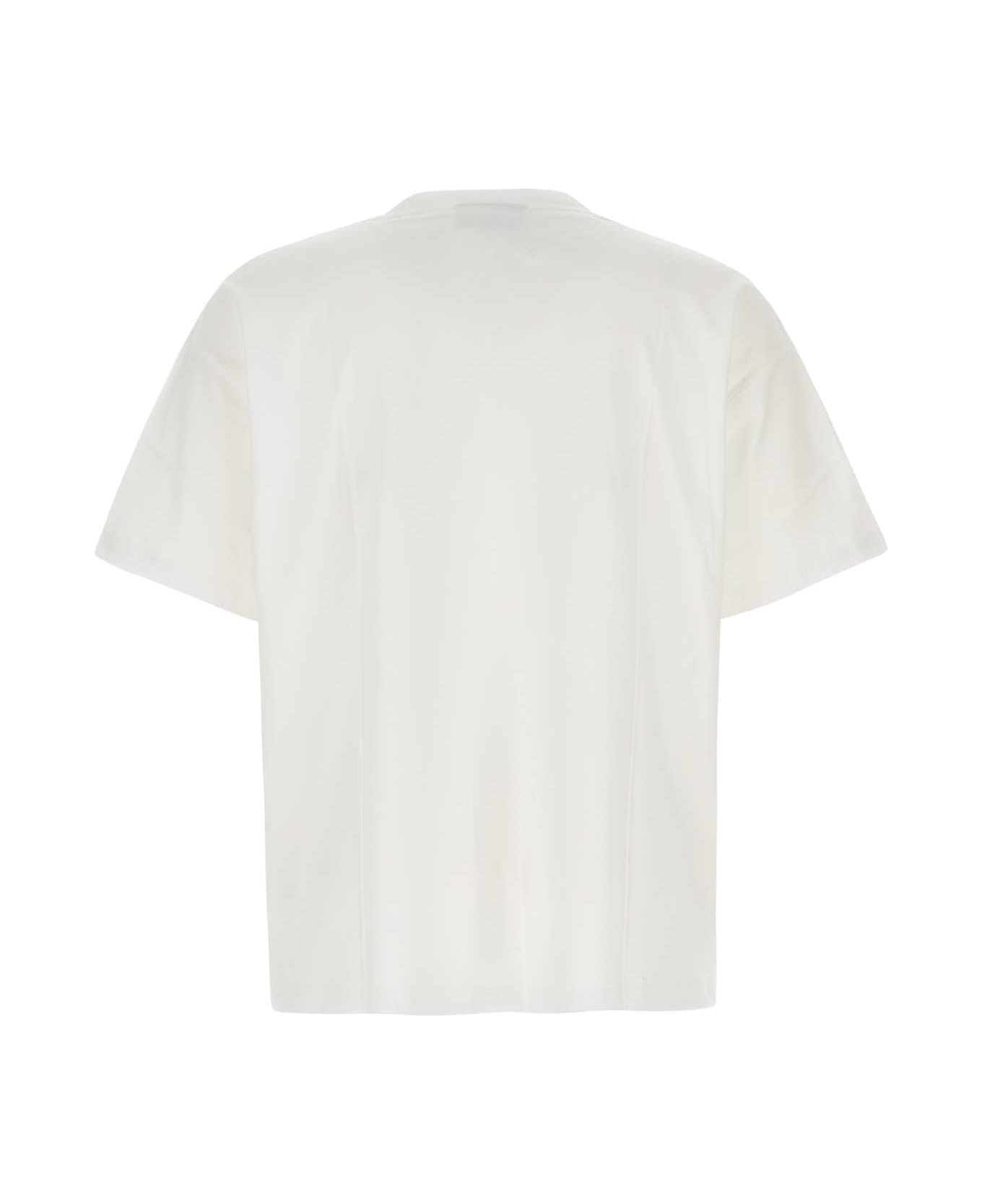 VTMNTS White Cotton Oversize T-shirt - WHITE シャツ