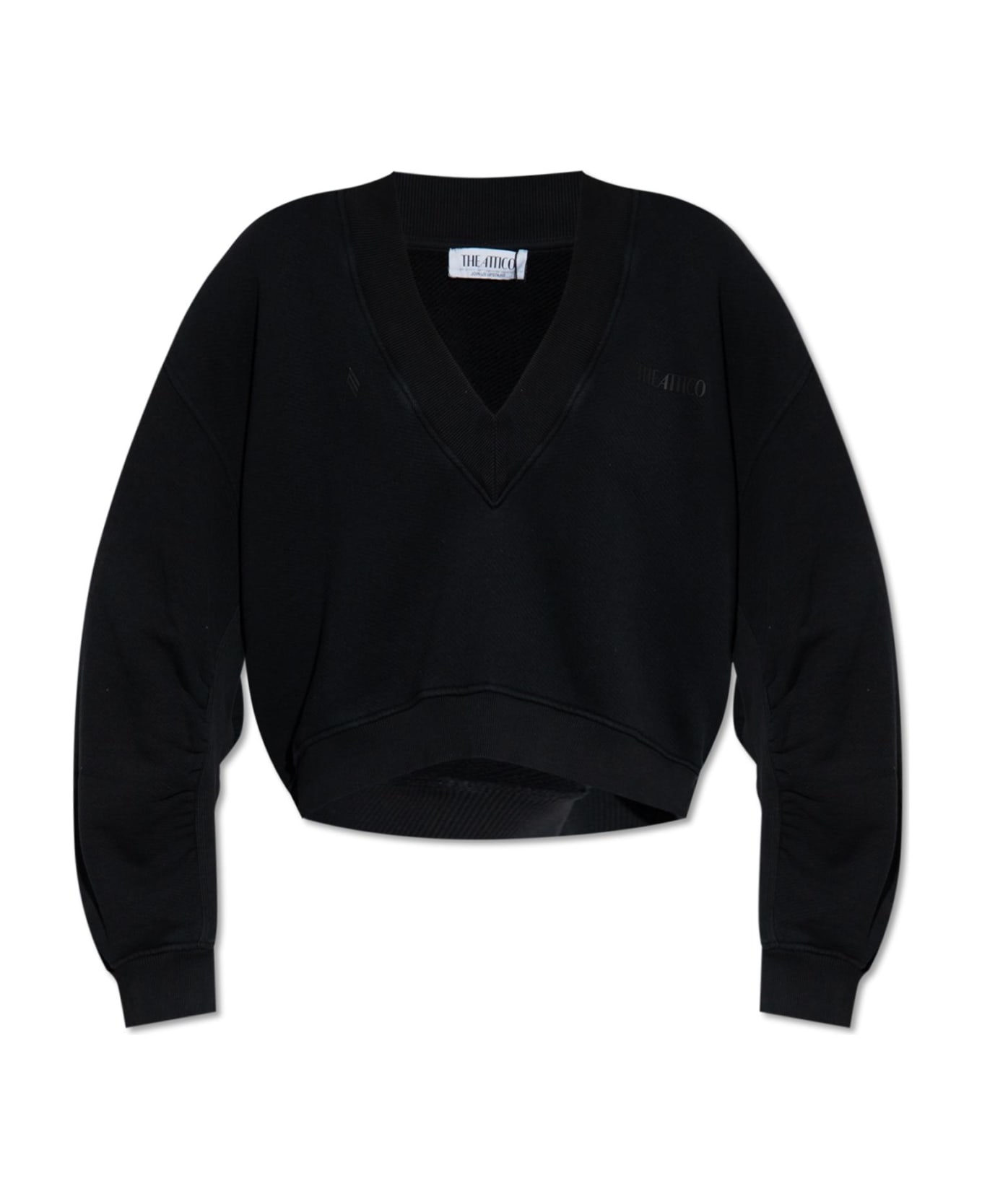 The Attico V-neck Sweatshirt - Black