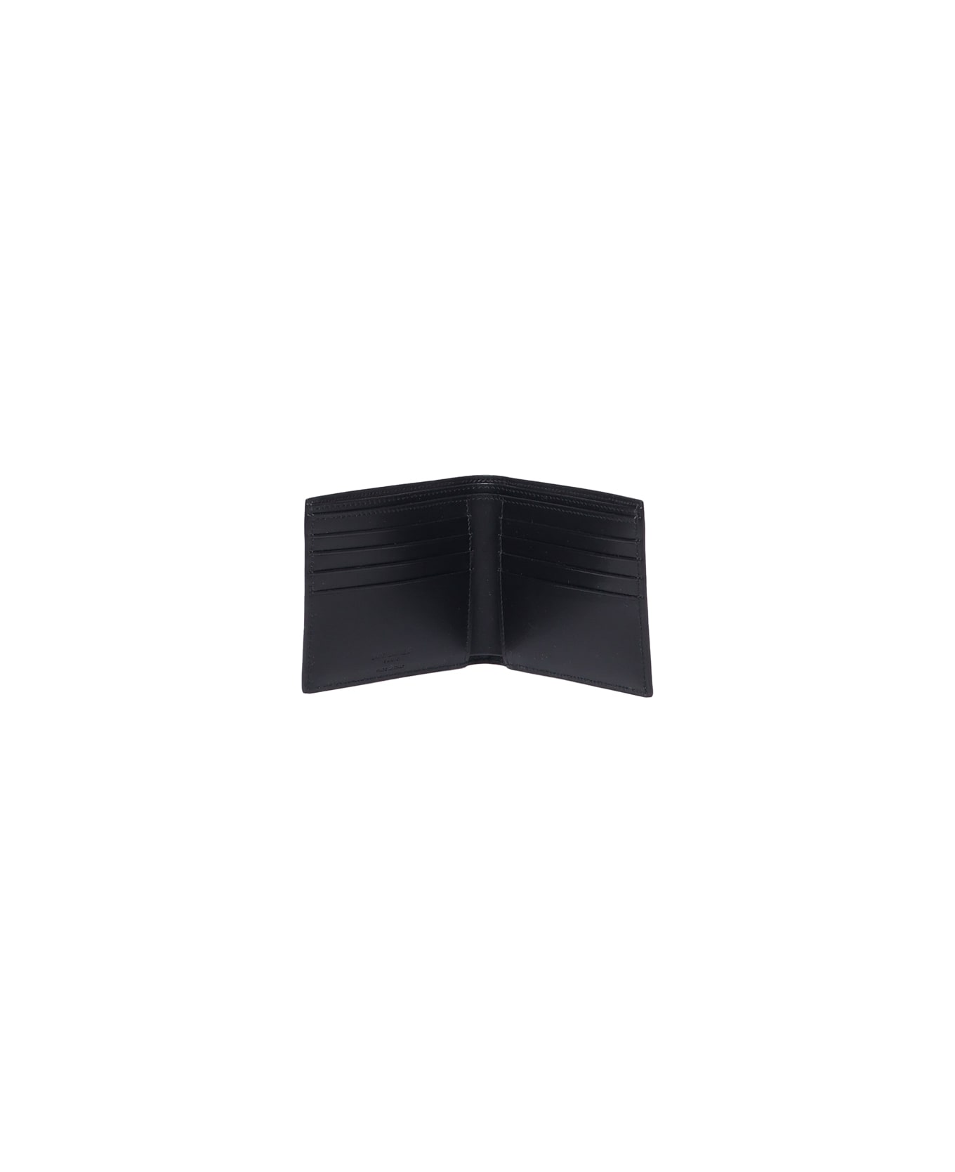 Saint Laurent Paris East/west Leather Wallet - Black