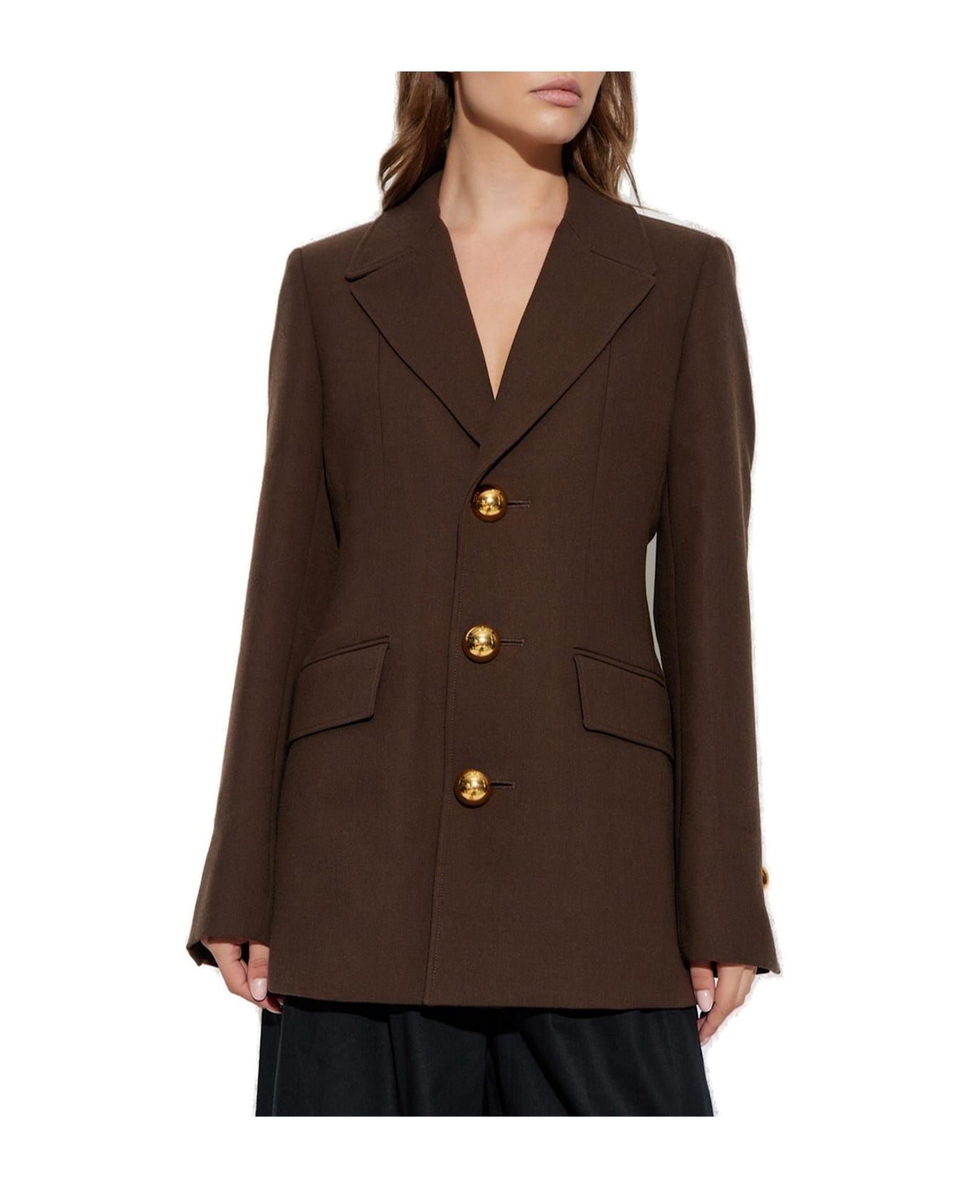 Ami Alexandre Mattiussi Single-breasted Tailored Blazer - BROWN