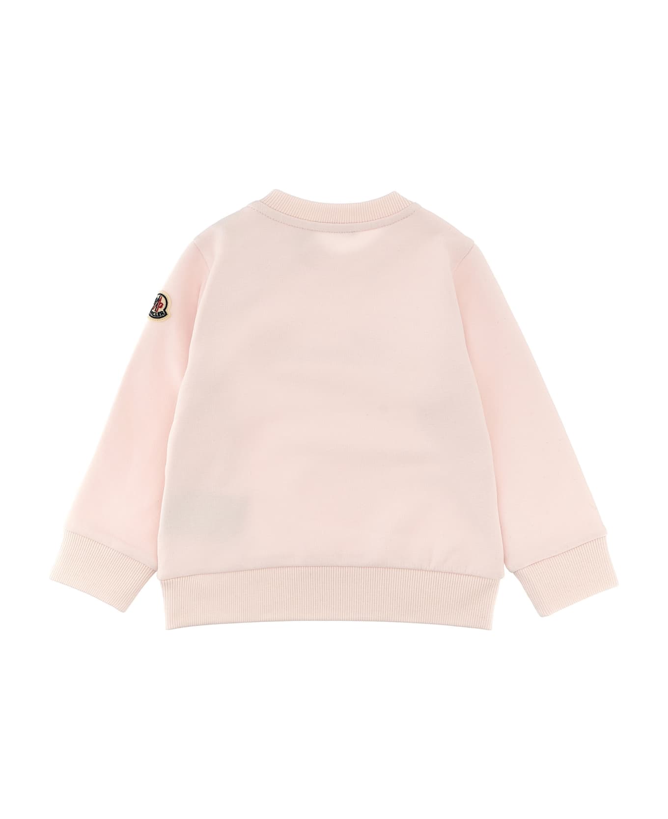 Moncler Logo Print Sweatshirt - Pink