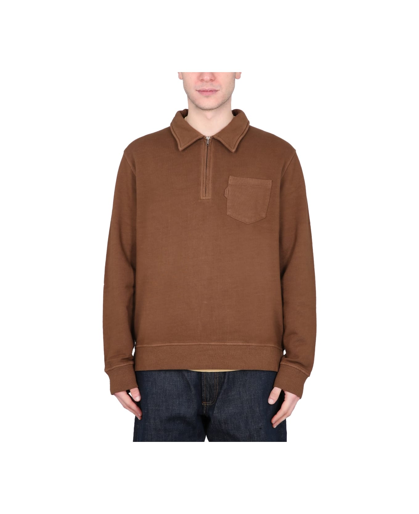 YMC Schrank Sweatshirt - BROWN