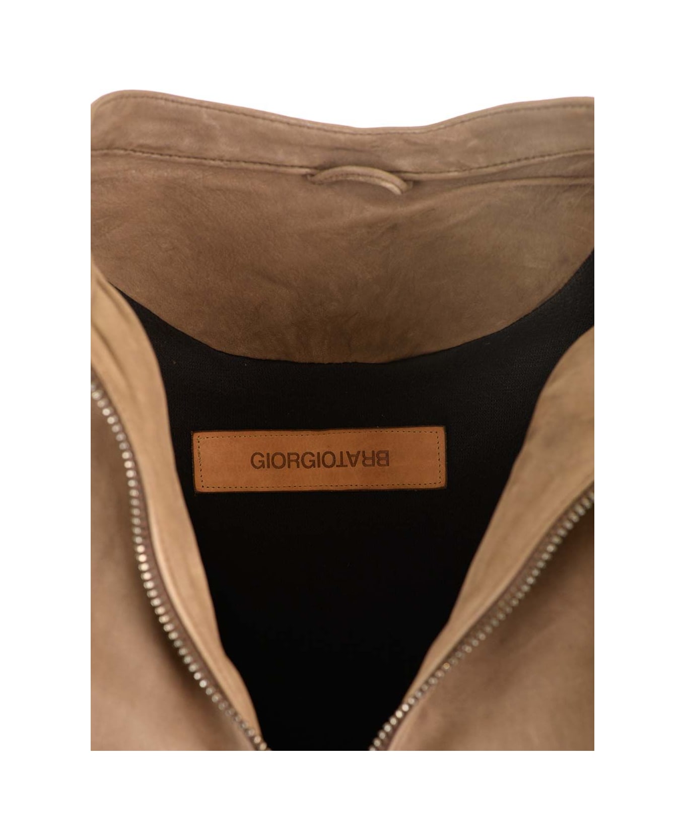 Giorgio Brato Suede Leather Biker - Brown