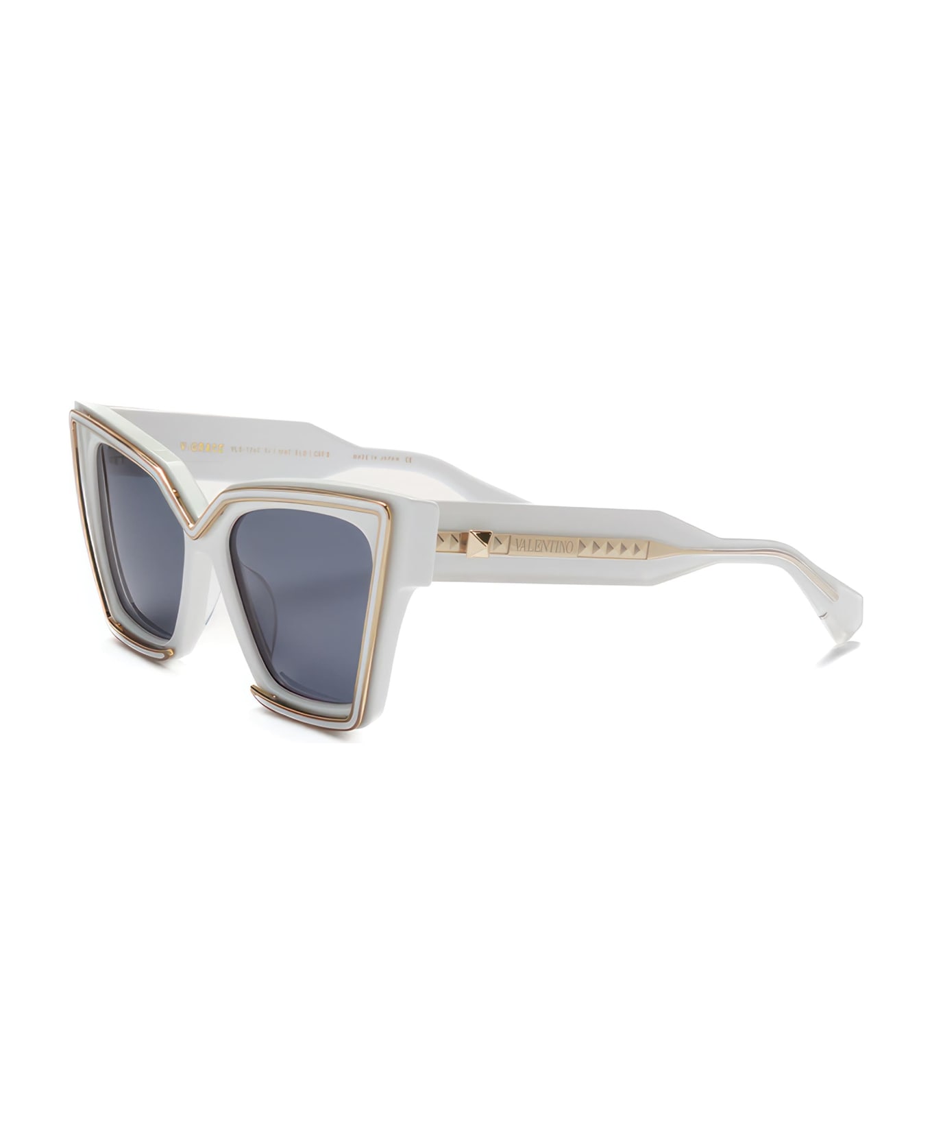Valentino Eyewear V-grace - White / Light Gold RB2027 Sunglasses - White