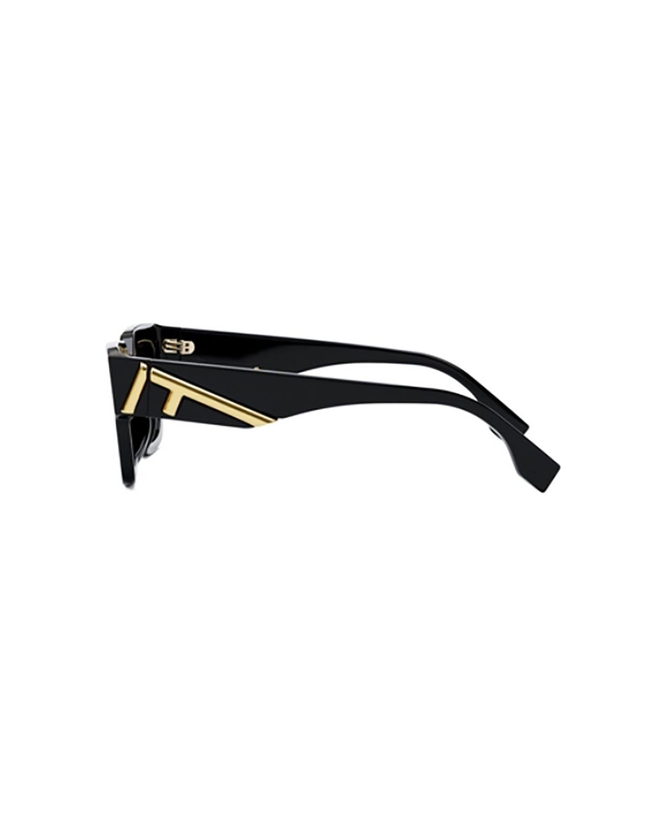 Fendi Eyewear Rectangular Frame Sunglasses - 01b