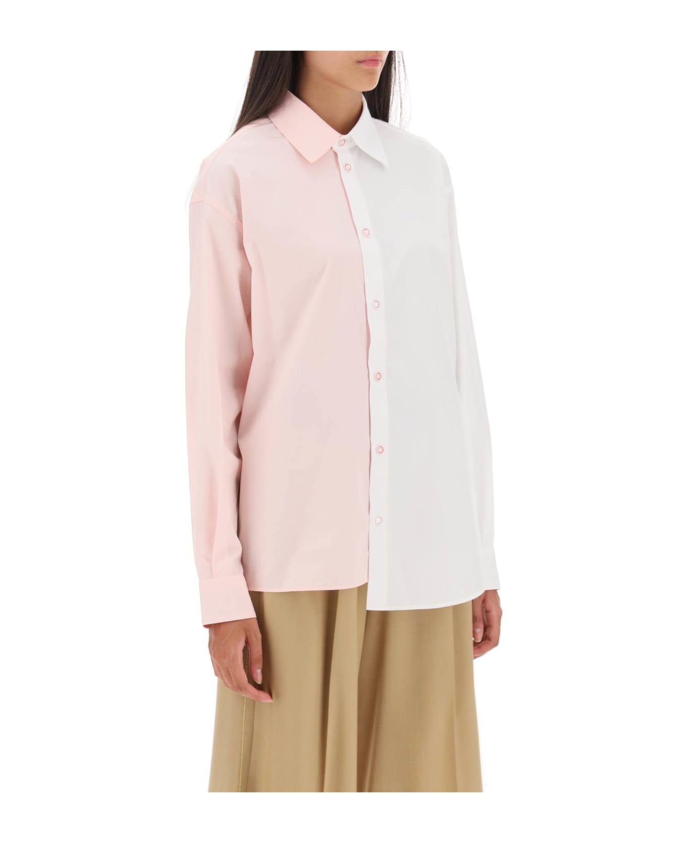 Marni Two-tone Asymmetric Shirt - Pink シャツ