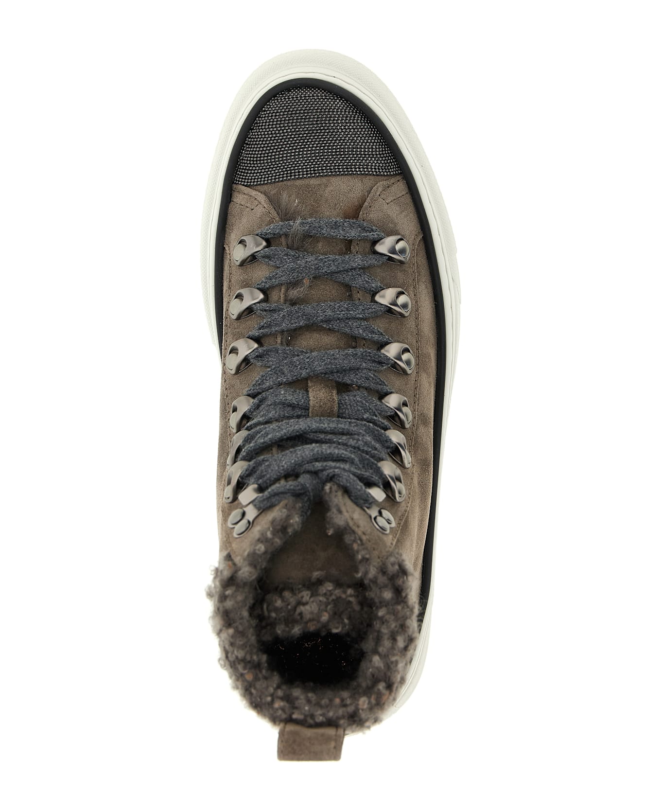 Brunello Cucinelli 
precious Toe
 Sneakers - Gray