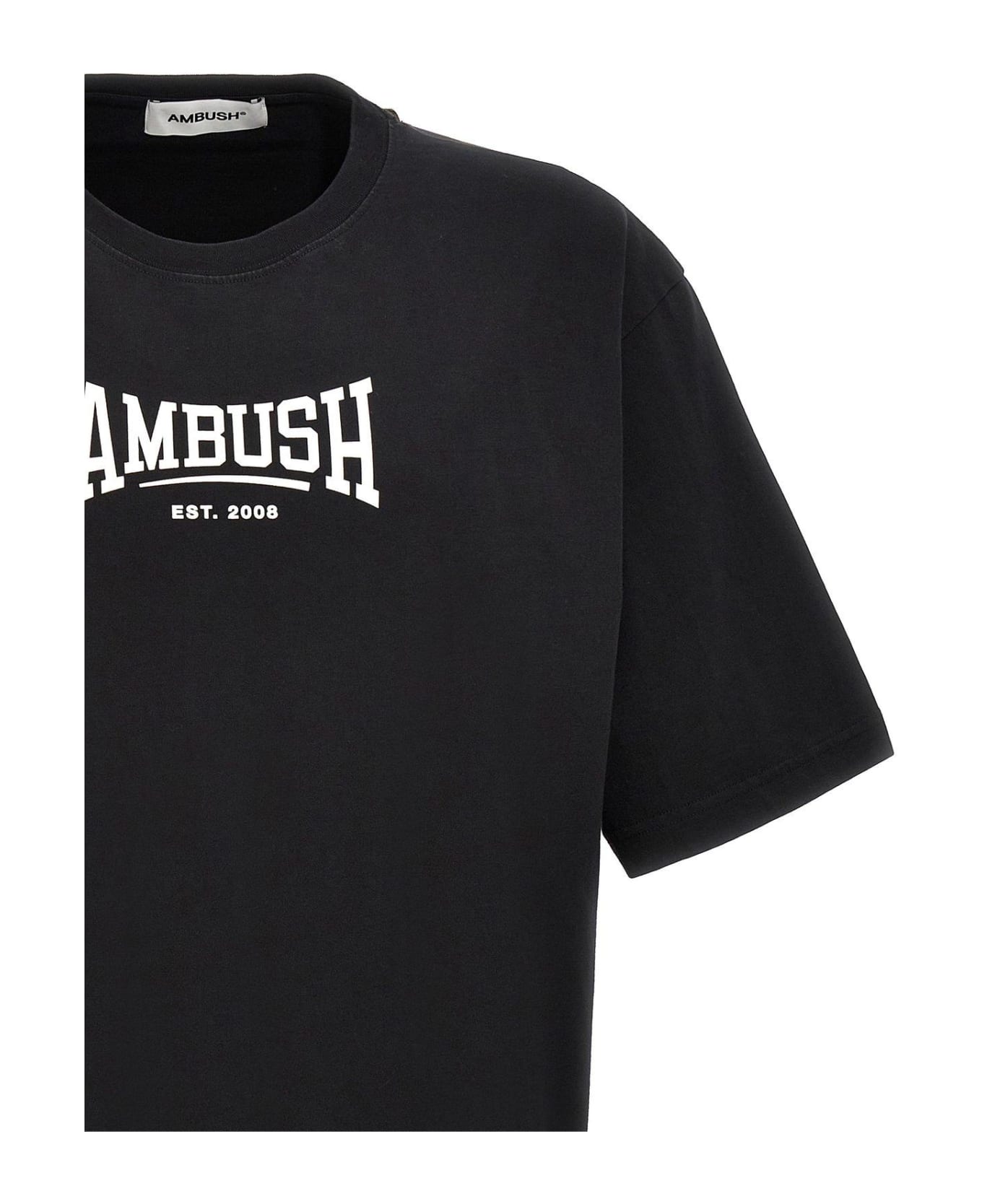 AMBUSH Logo Printed Crewneck T-shirt - TAP SHOE BLANC