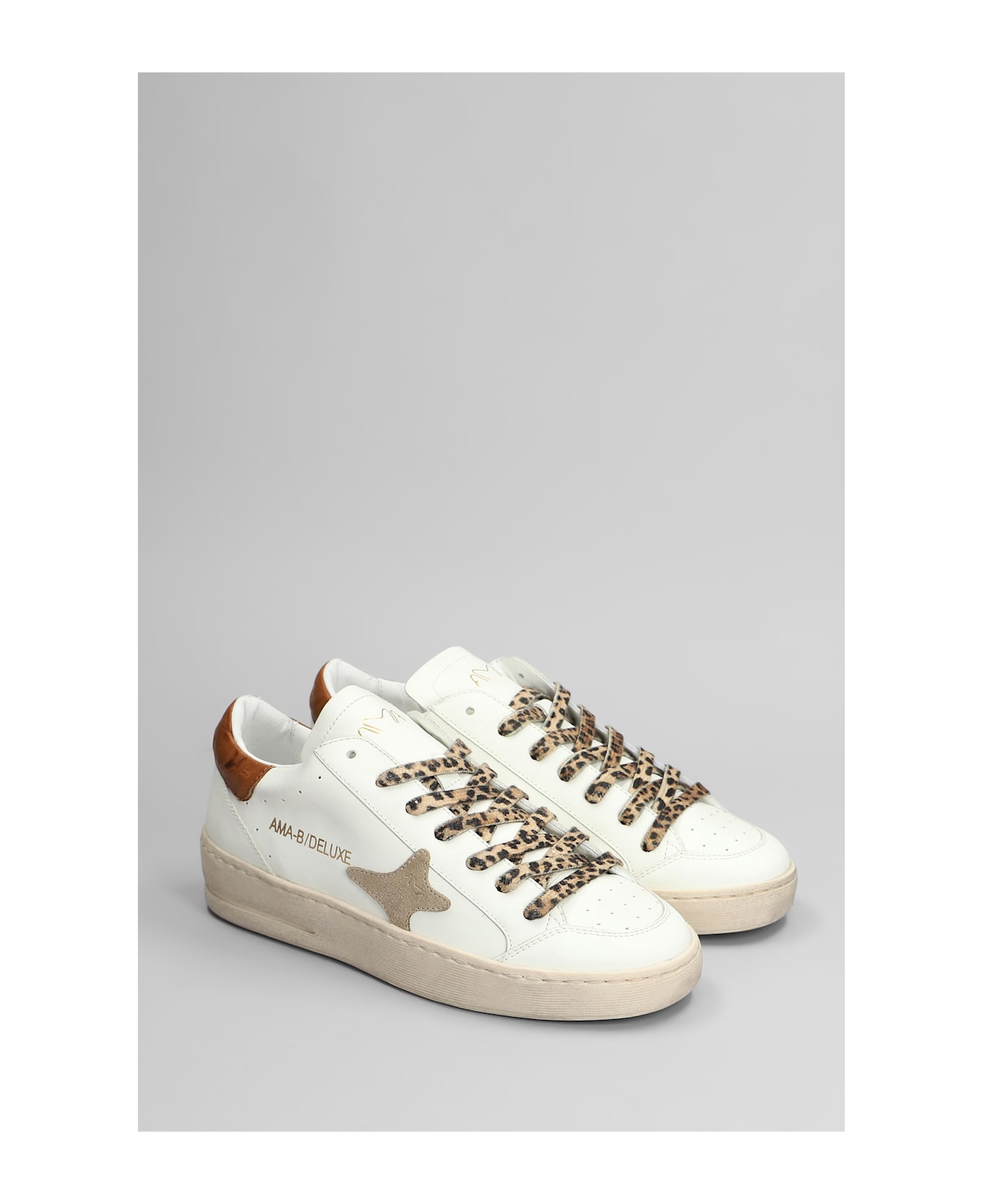 AMA-BRAND Sneakers In White Leather - white
