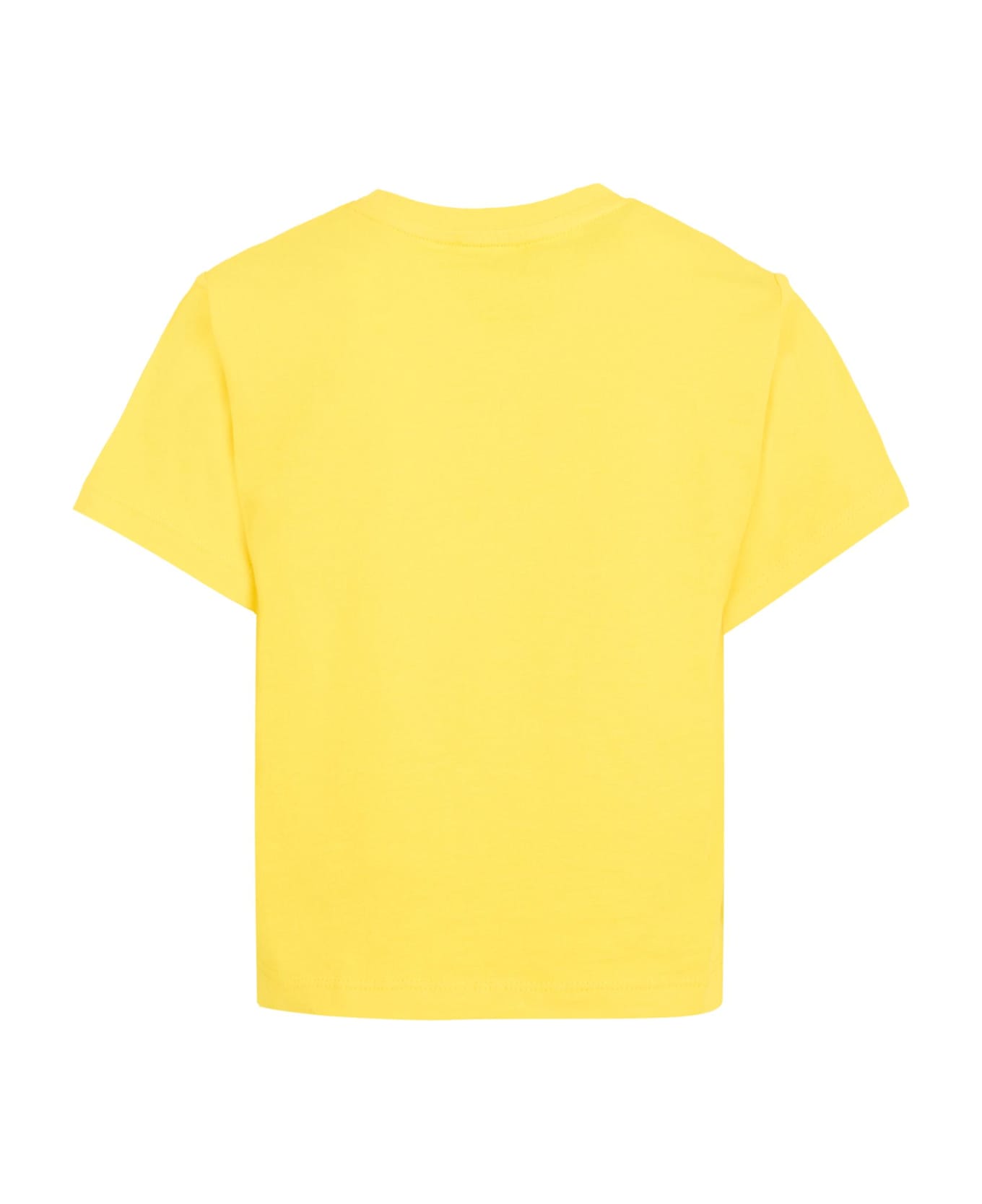 Kenzo Kids Yellow T-shirt For Girl With Sunflower - Yellow