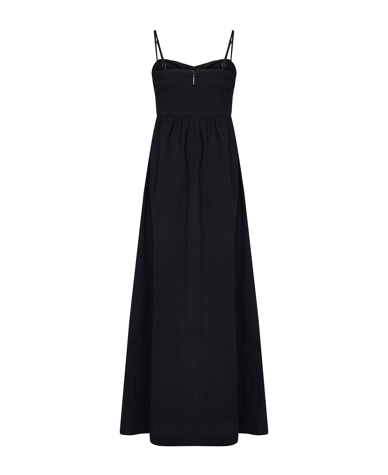 MSGM Flared Long Dress - Black