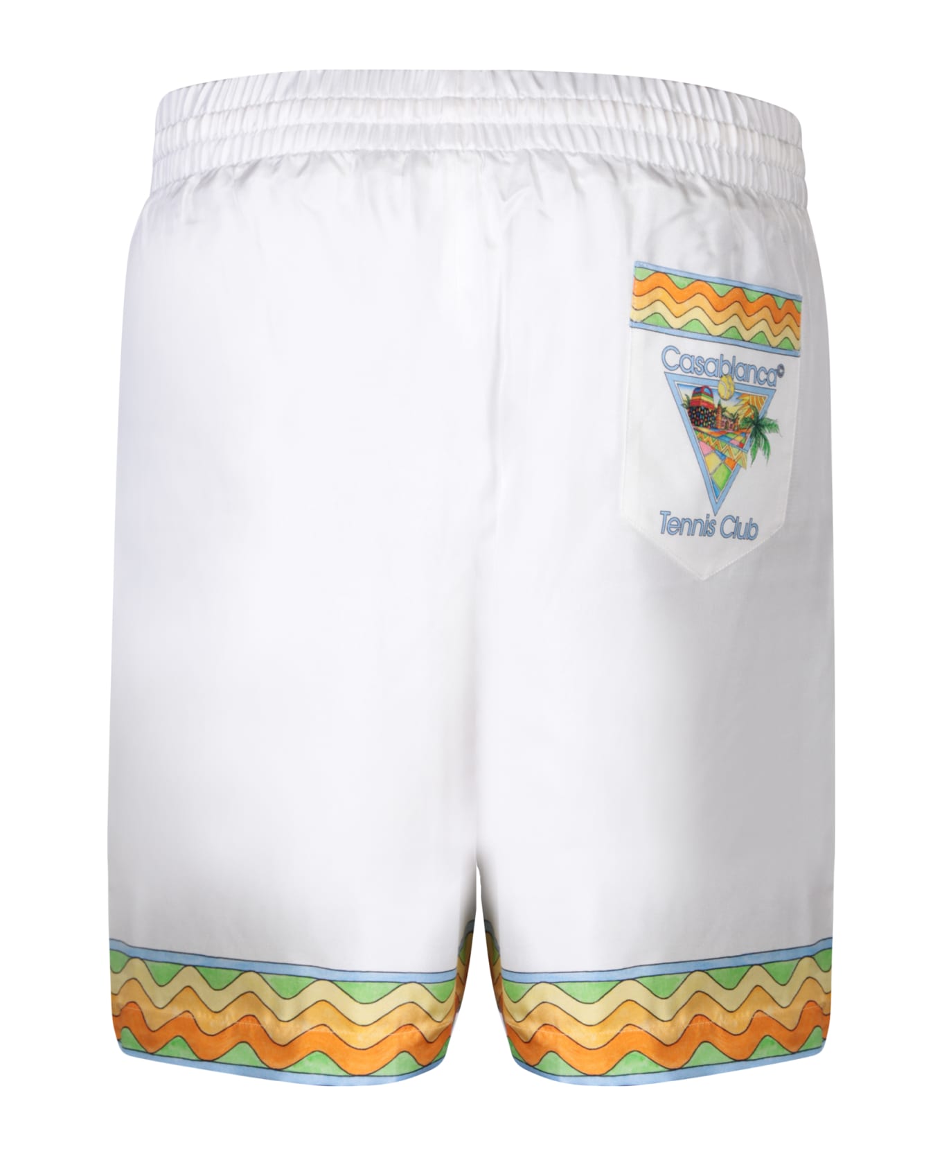 Casablanca Silk Bermuda Shorts - Afro cubism tennis club