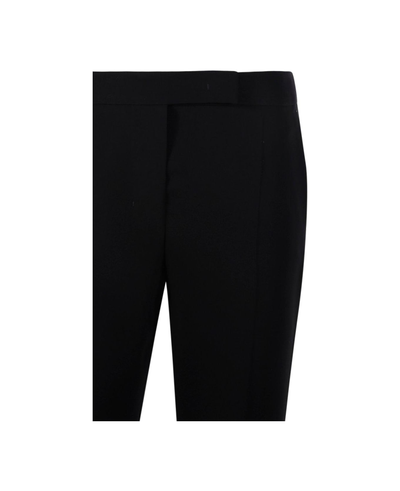 Max Mara Pianoforte Pleat Detailed Tapered Trousers - Black