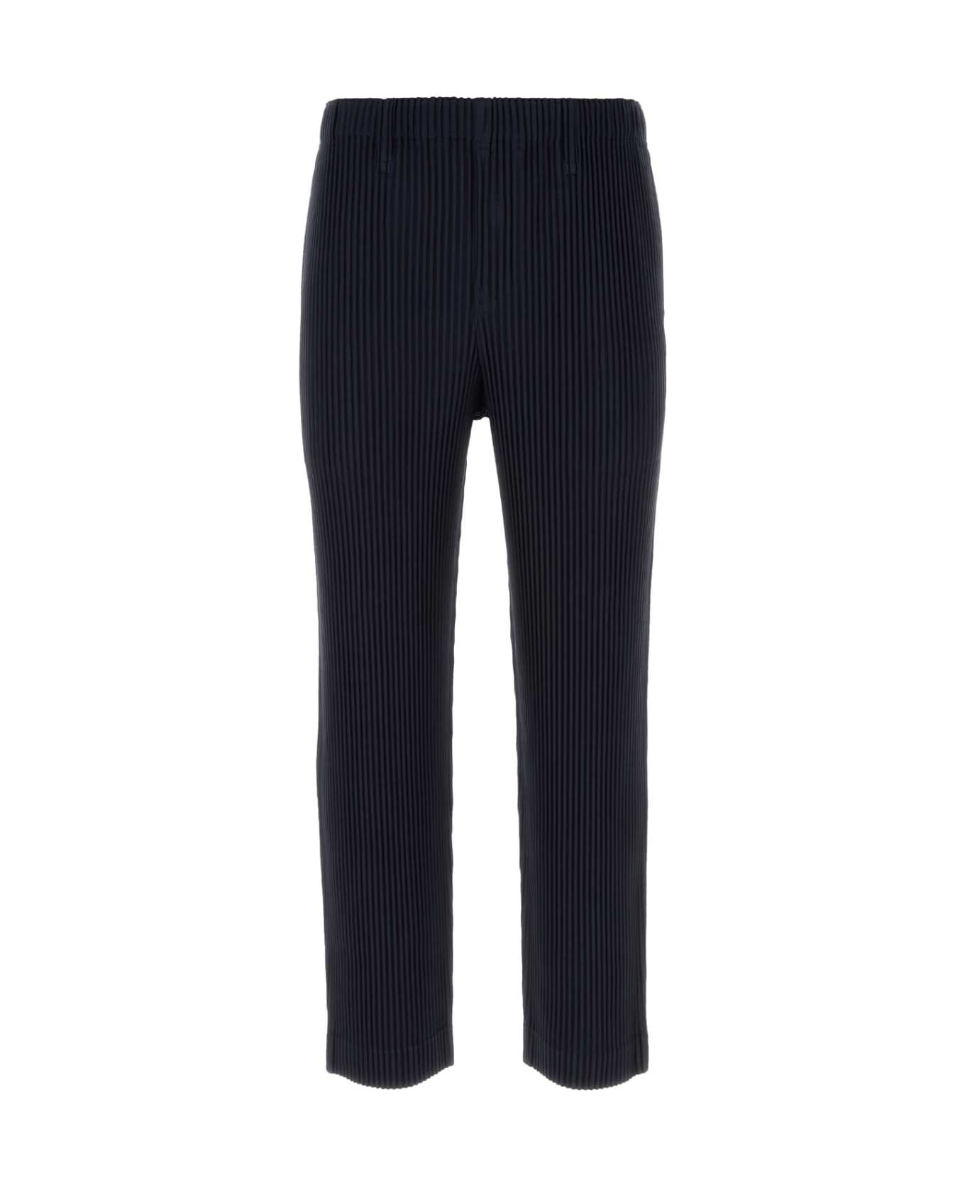 Homme Plissé Issey Miyake Midnight Blue Polyester Pant - NAVY