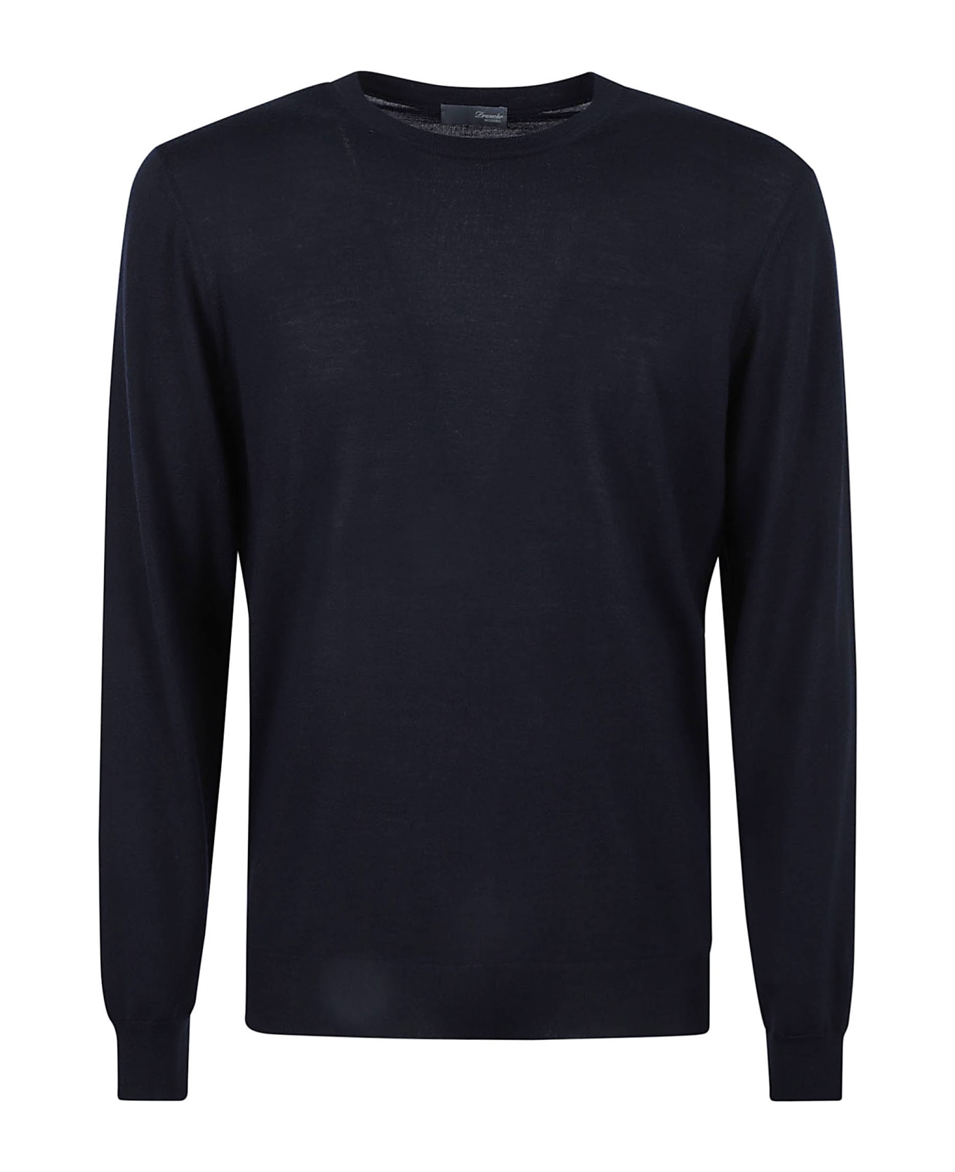 Drumohr Plain Ribbed Sweater - Blu ニットウェア