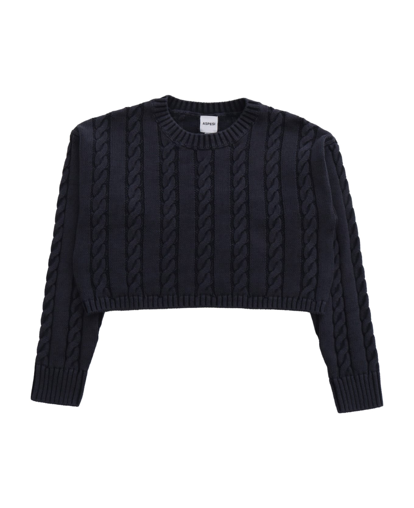 Aspesi Blue Tricot Sweater - BLUE ニットウェア＆スウェットシャツ