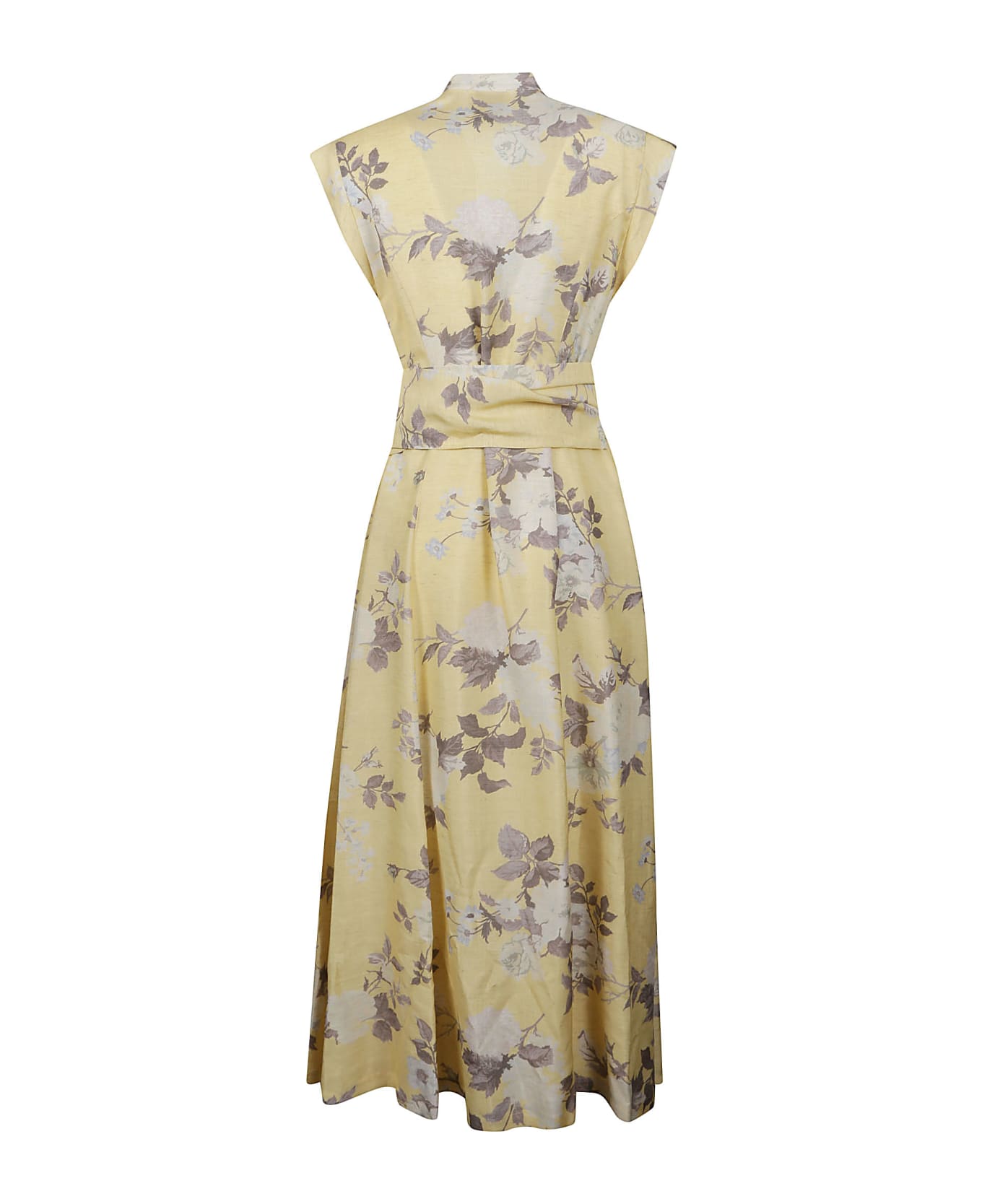 Ballantyne Long Dress - Yellow Flowers