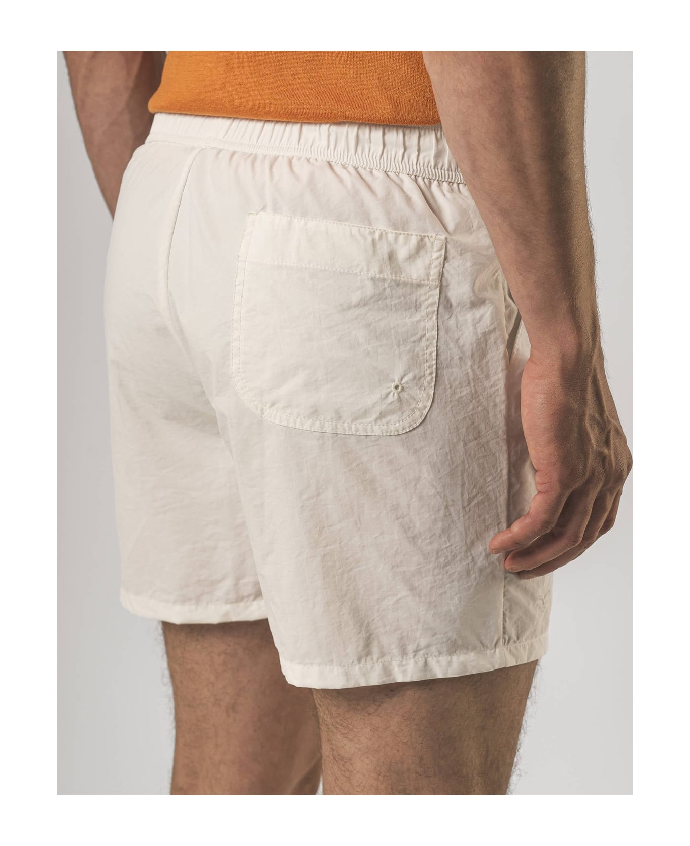 Larusmiani Swim Shorts Dorji Mare Swimming Trunks - White