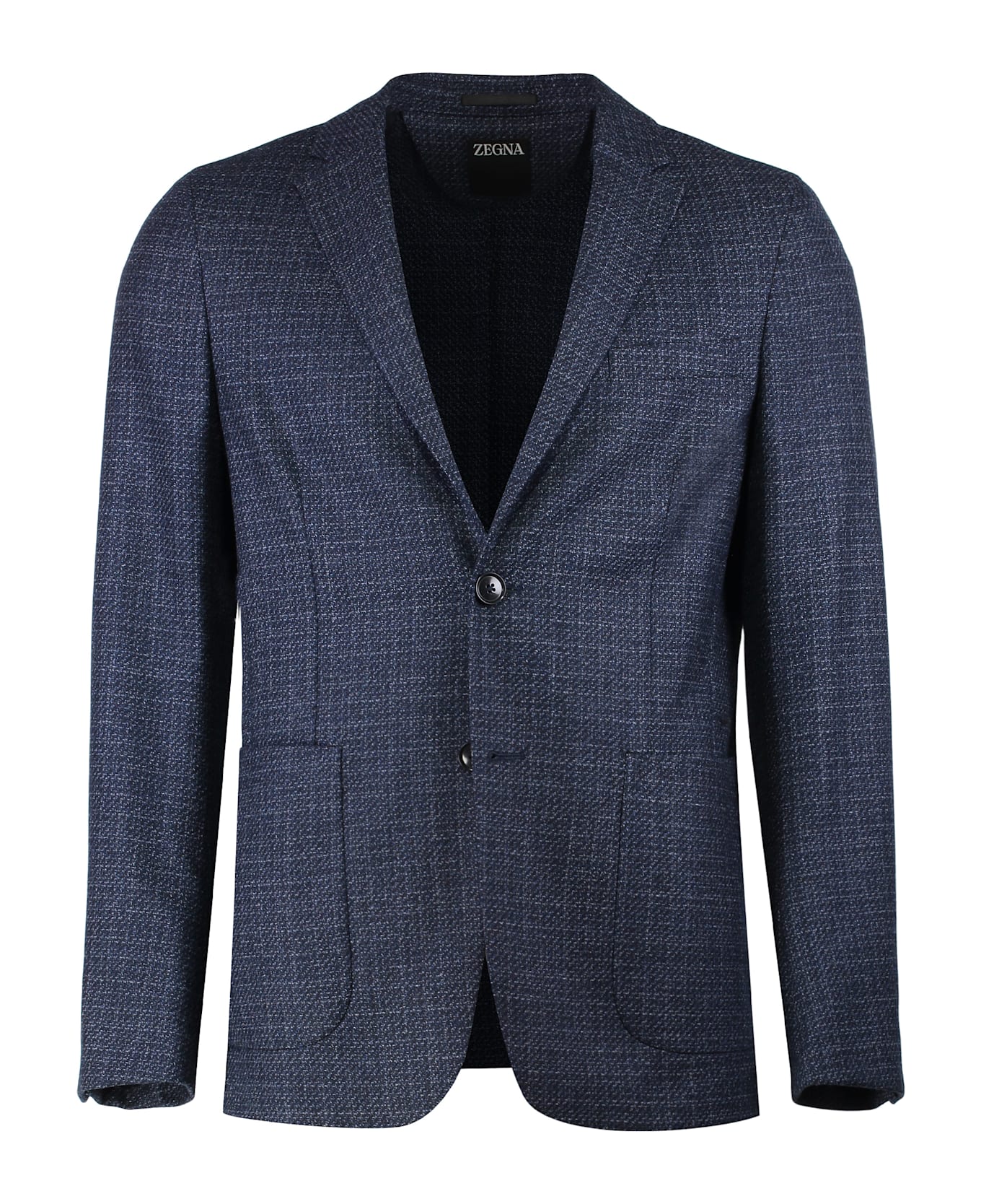 Zegna Single-breasted Two-button Jacket - blue