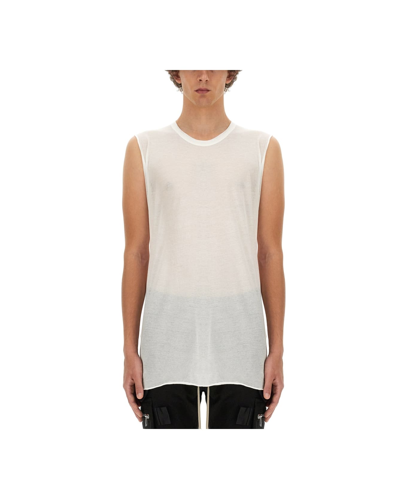 Rick Owens Cotton Tops. - WHITE