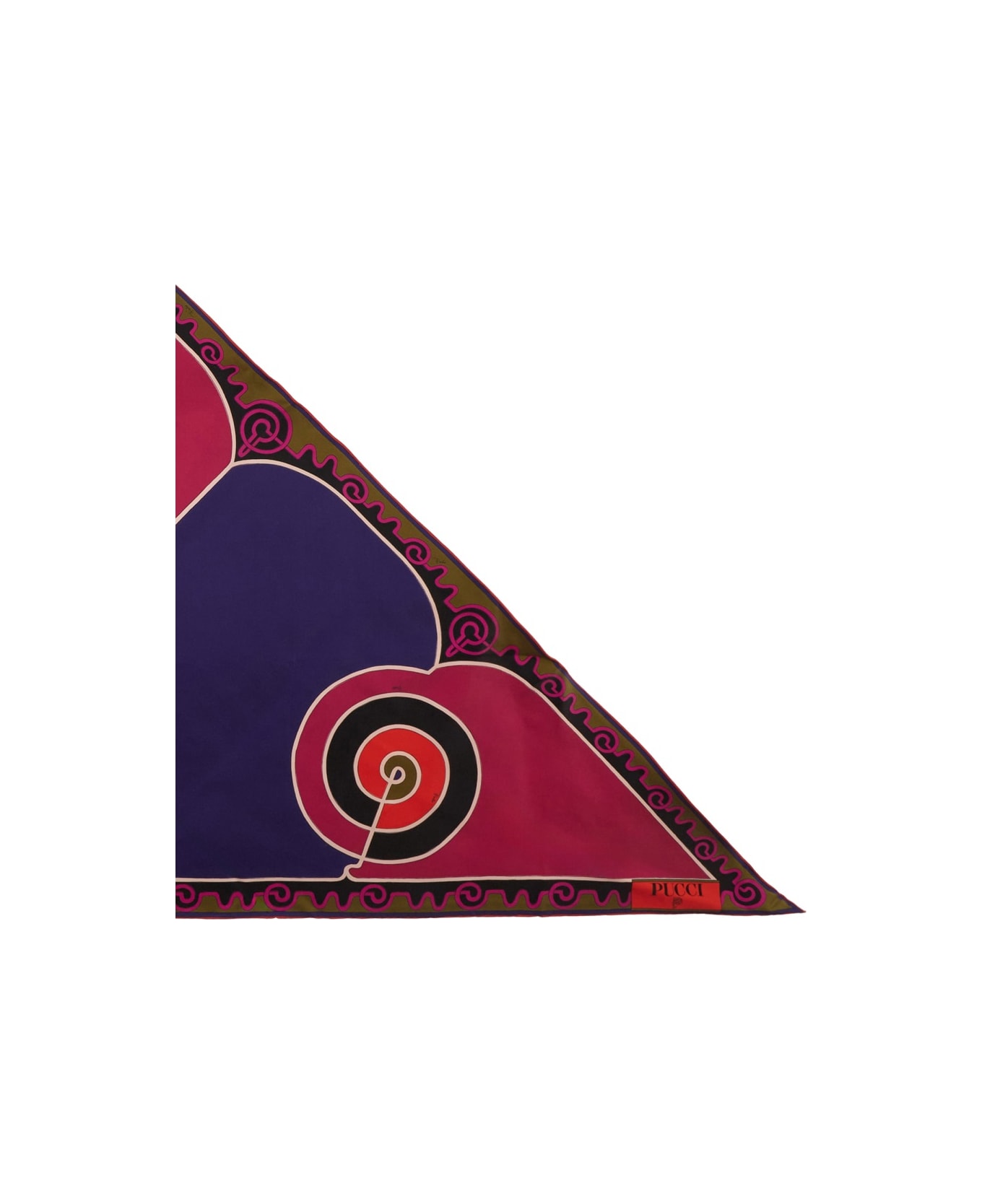 Pucci Astro Print Triangle Scarf - MULTICOLOUR