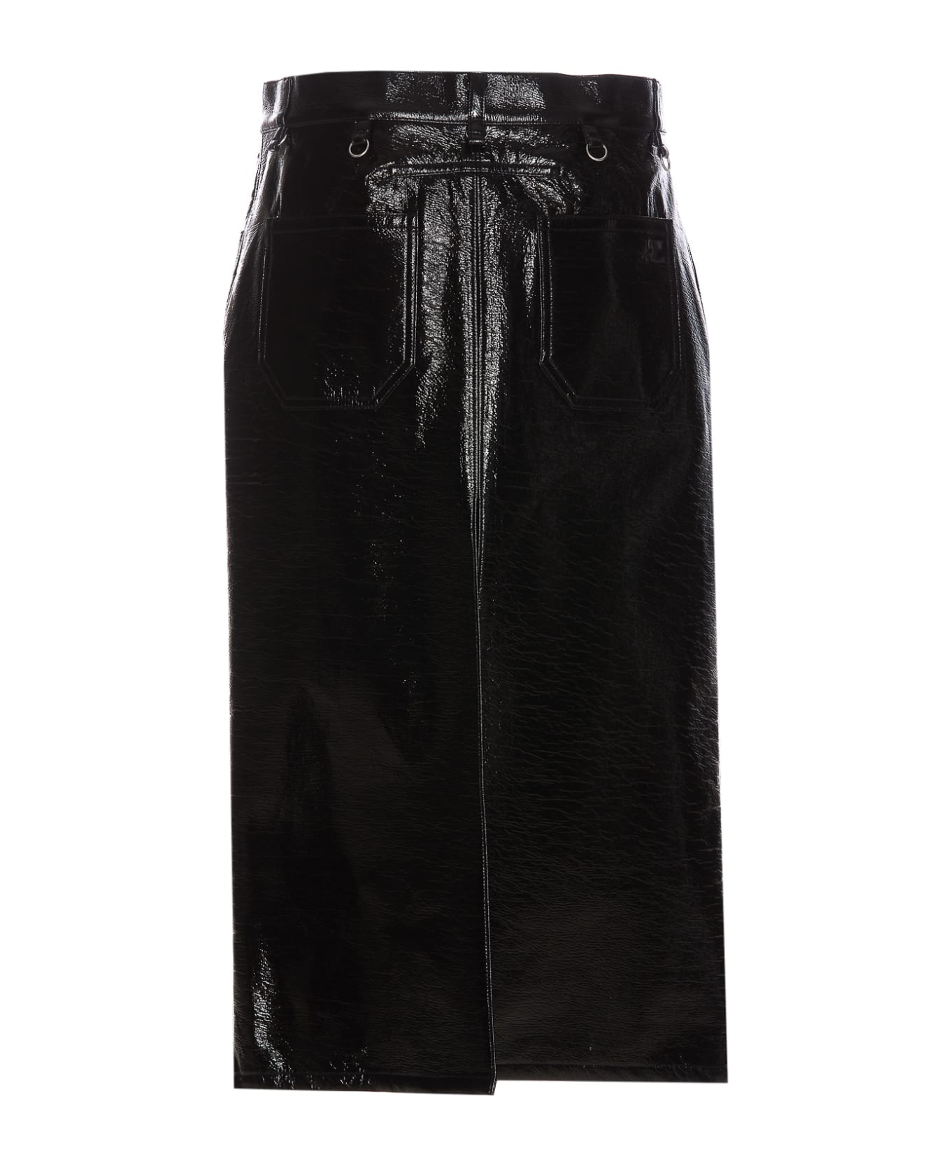 Courrèges Multiflex Vinyl Skirt - Black スカート