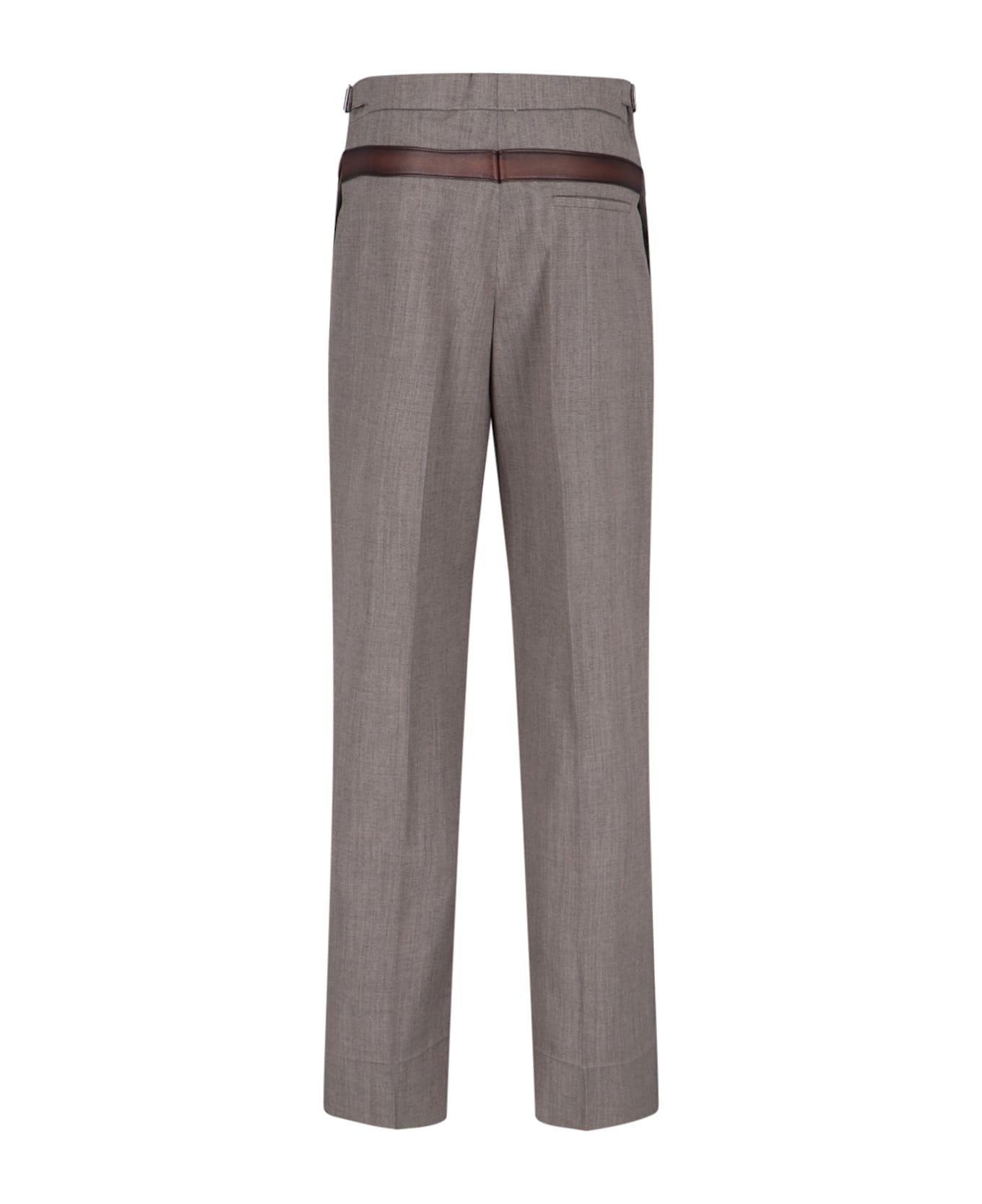 Prada Trompe-l
 Il Belted Pants - Brown