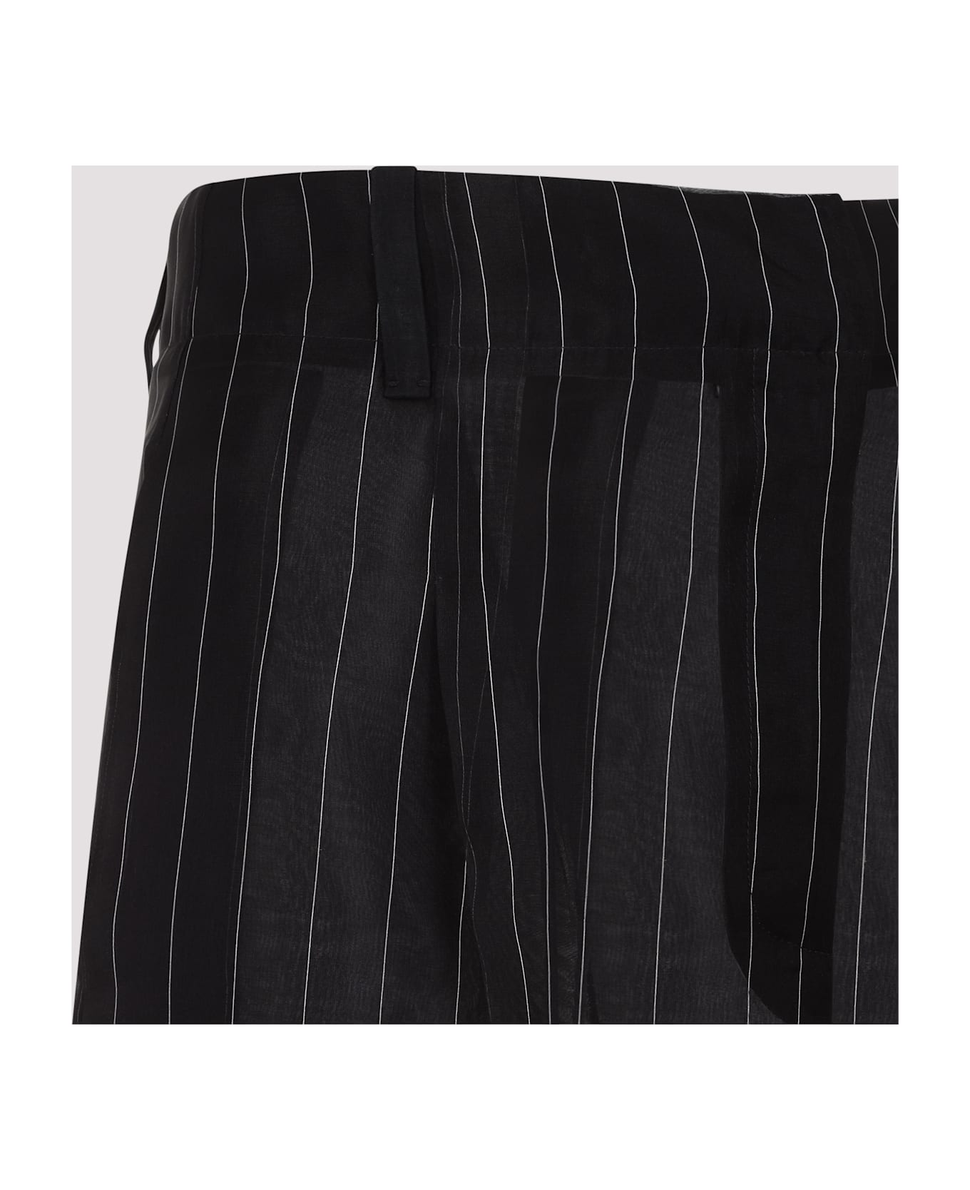 Khaite Lenton Pants - Black White Stripe