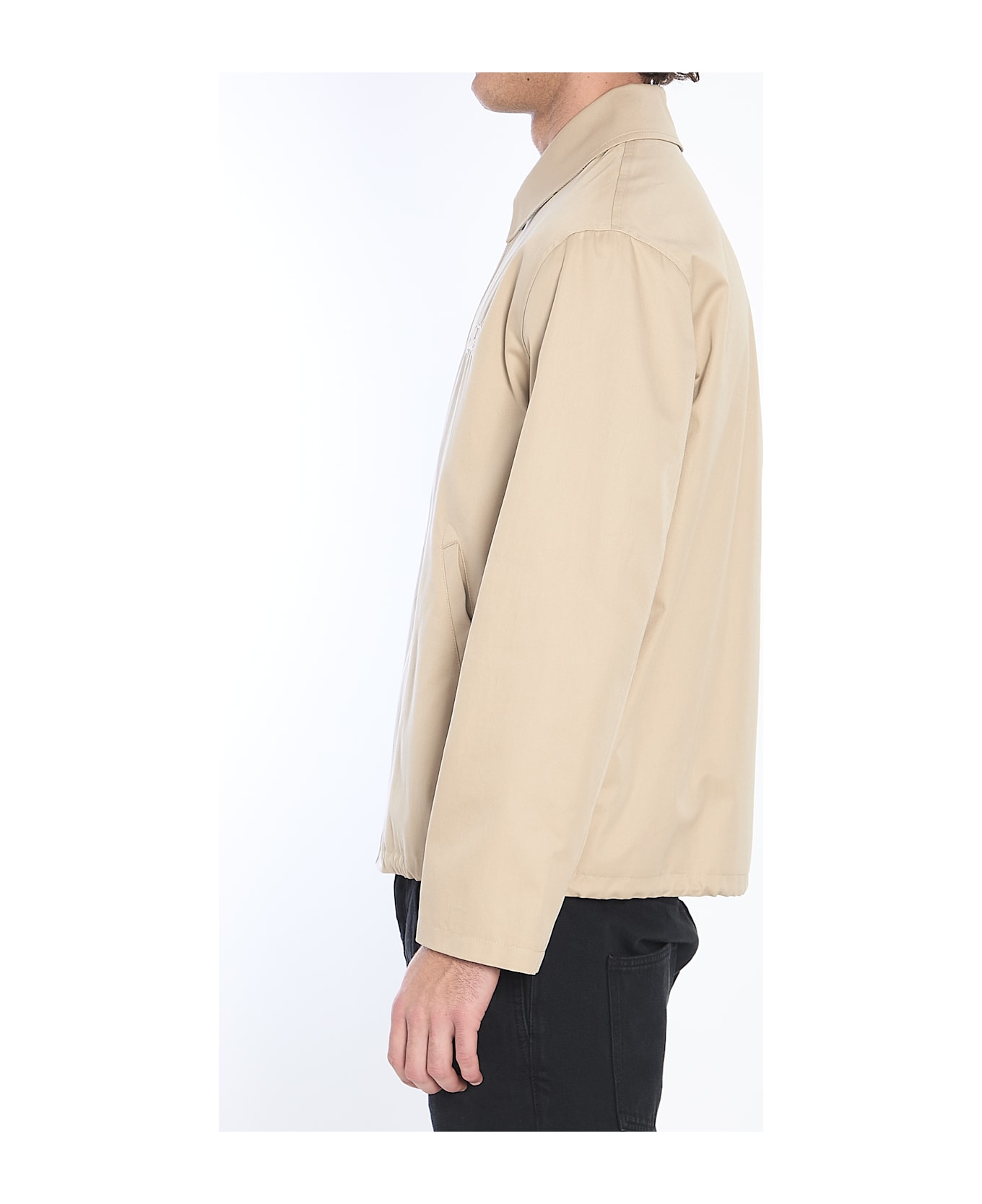 Burberry Cappuccino Gabardine Jacket - Beige