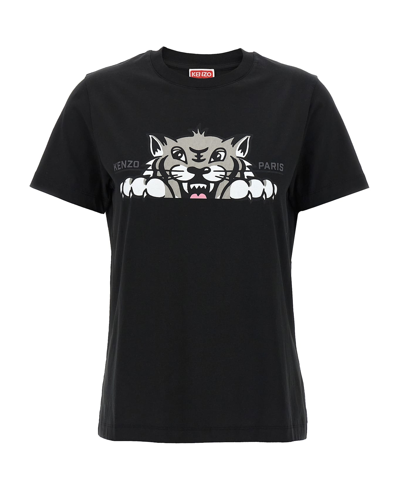 Kenzo 
happy Tiger
 T-shirt - Black  