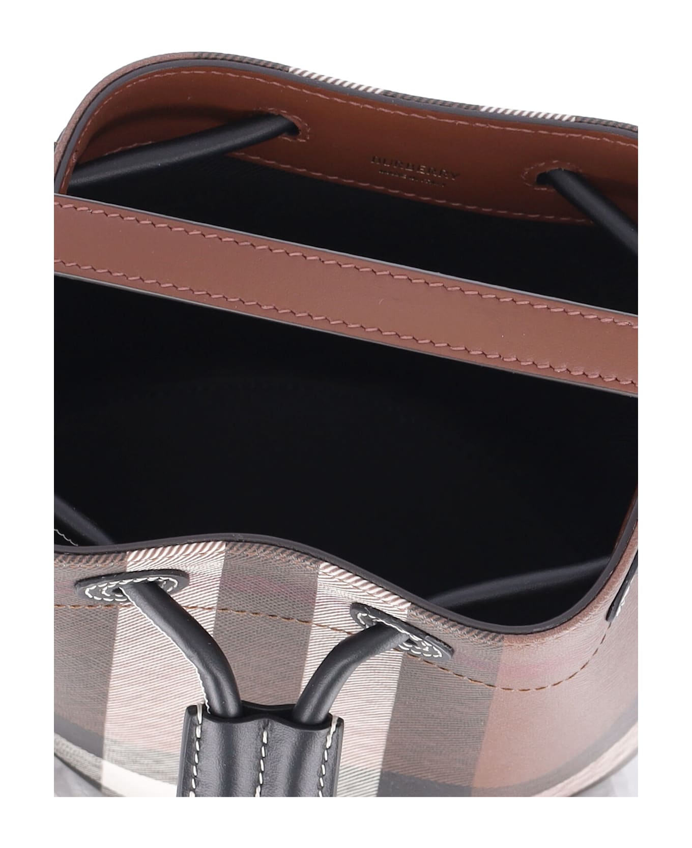 Burberry "tb" Mini Bucket Bag - Brown