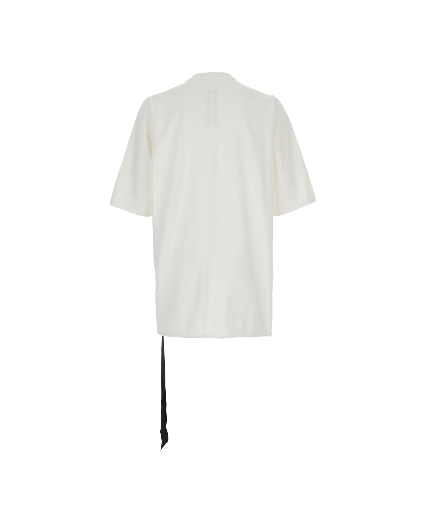 DRKSHDW 
jumbo
 White Crewneck T-shirt With Oversized Band In Cotton Man - White
