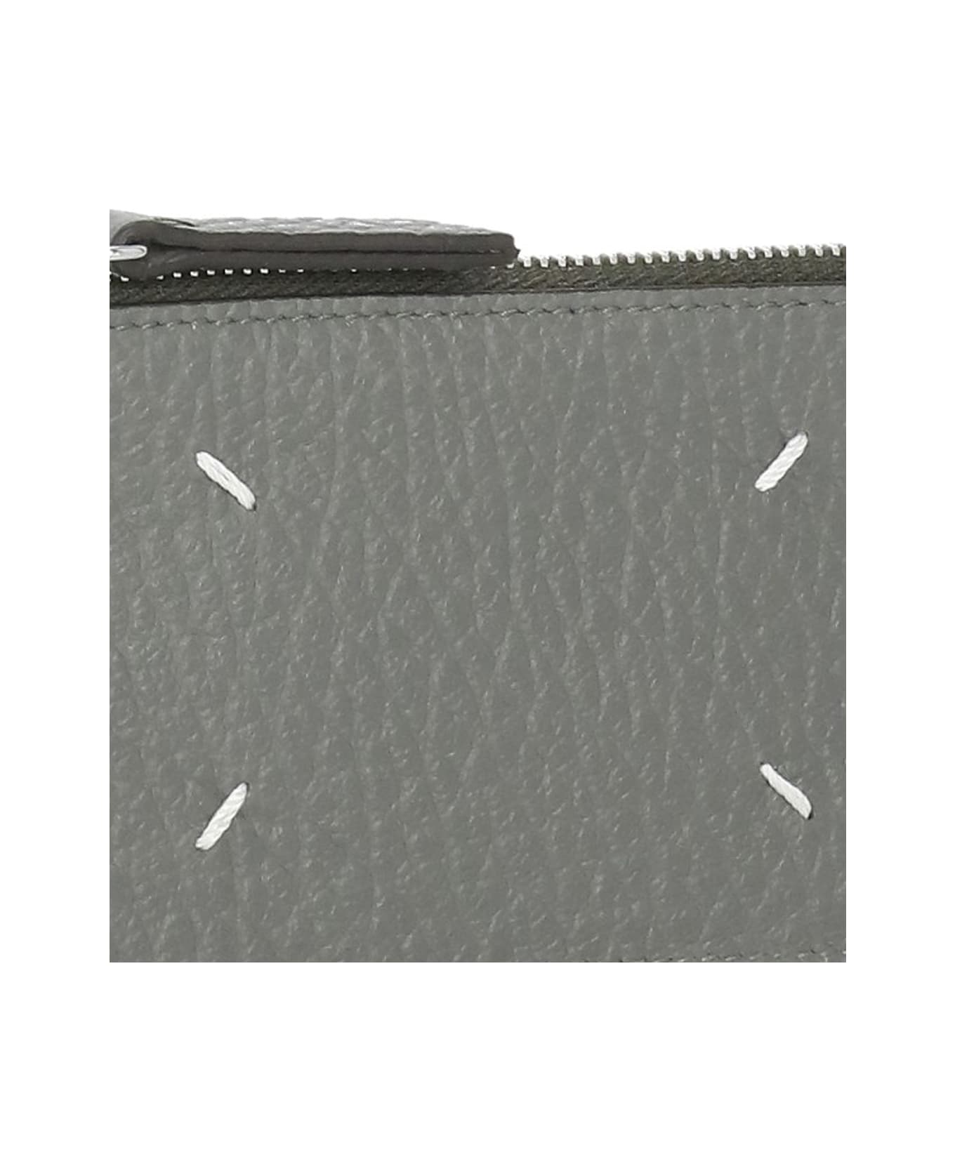 Maison Margiela Leather Card Holder - Grey