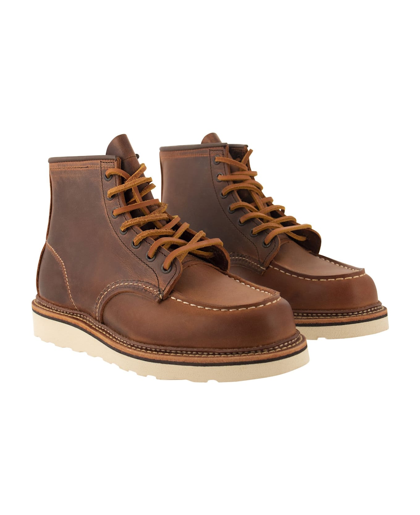 Red Wing Classic Moc - Rough And Tough Leather Boot - Brown