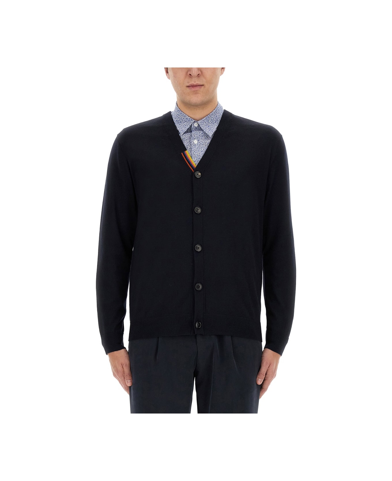 Paul Smith V-neck Cardigan - BLUE