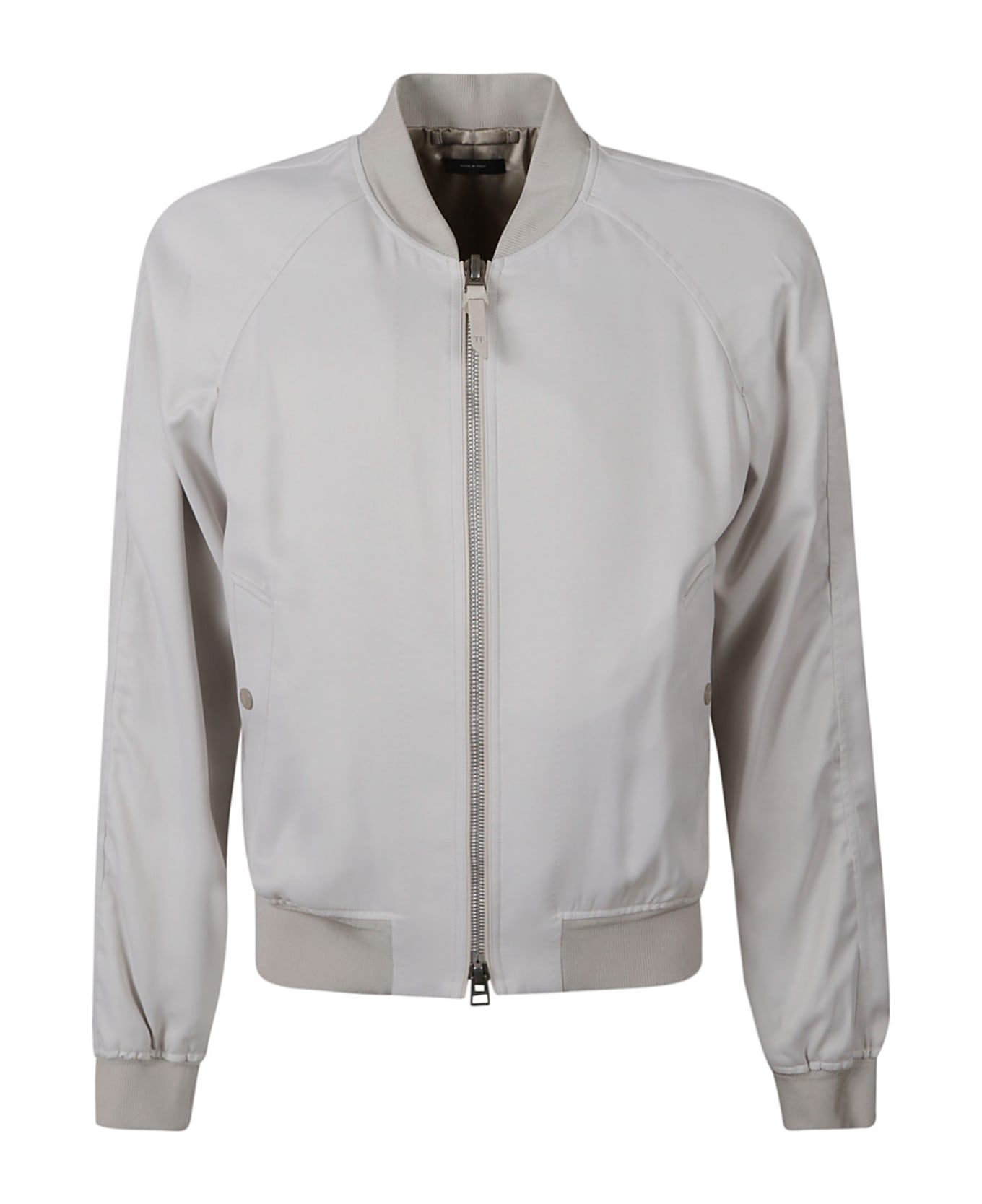 Tom Ford Classic Fitted Zipped Bomber - Ivory ジャケット