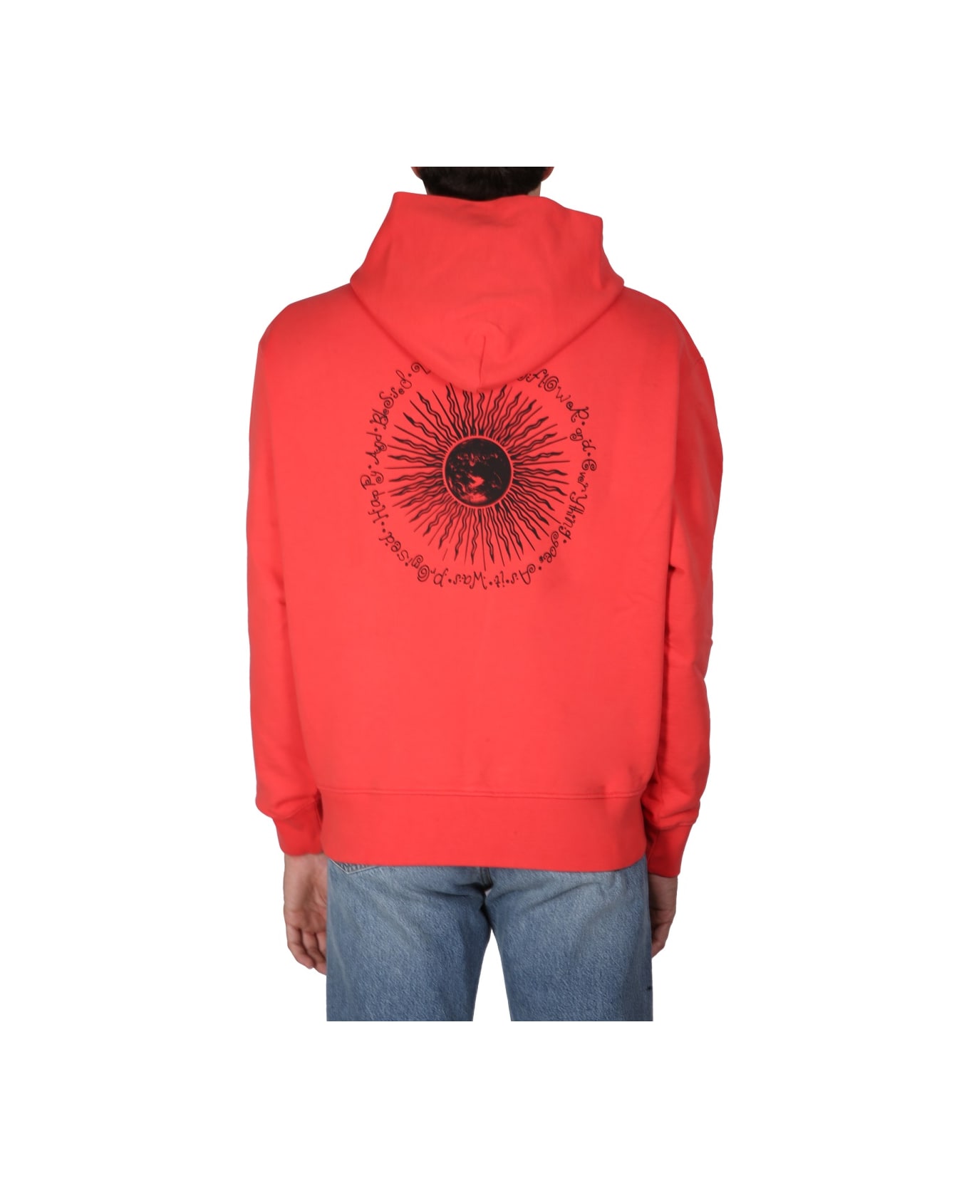 Sunflower Sweatshirt With Logo Embroidery - RED