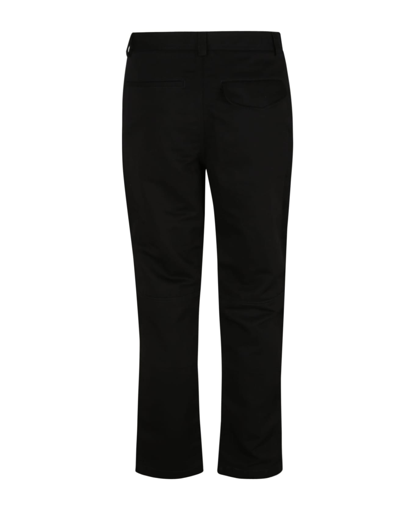 Burberry Buttoned Trousers - Black