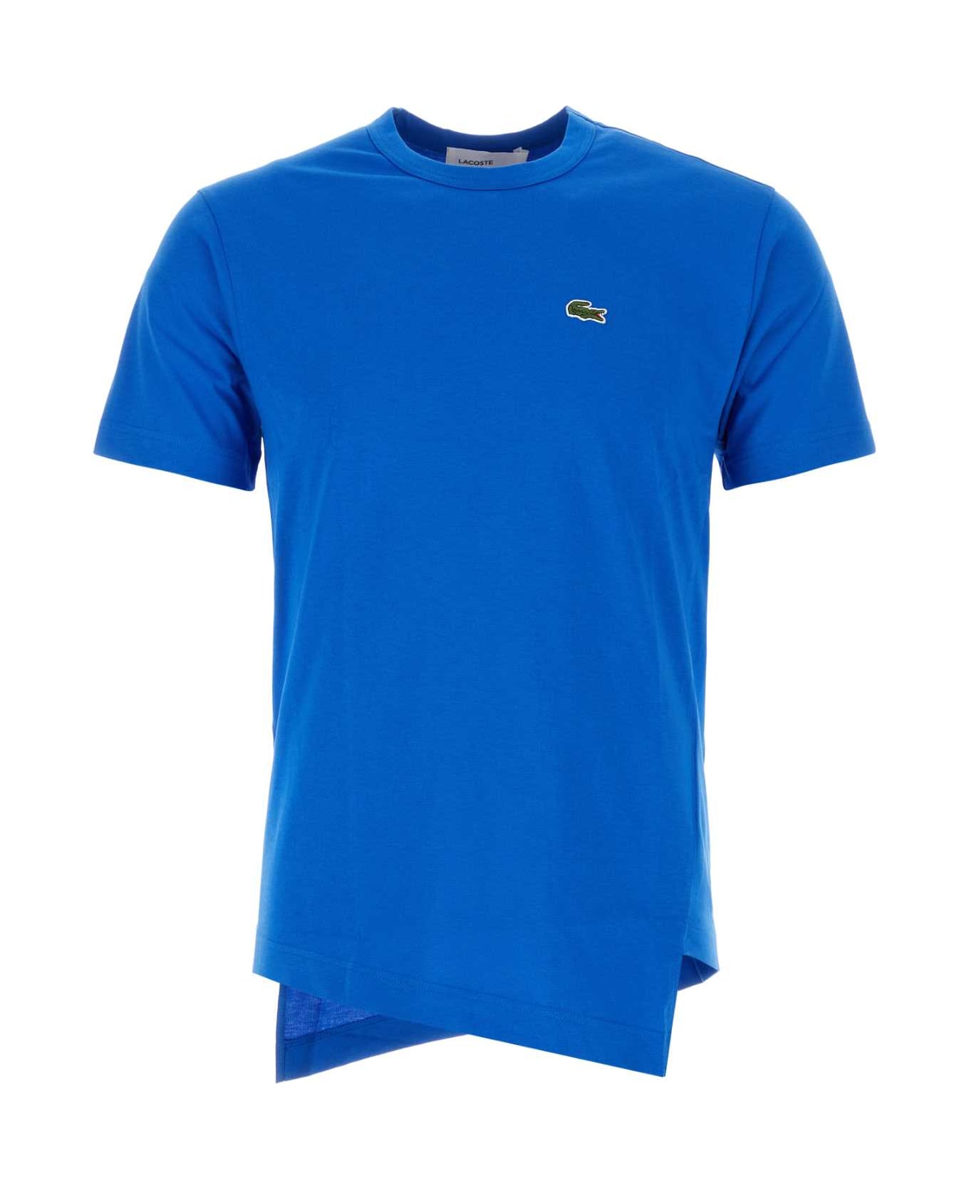 Comme des Garçons Shirt Cerulean Blue Cotton Comme Des Garã§ons Shirt X Lacoste T-shirt - BLUE シャツ