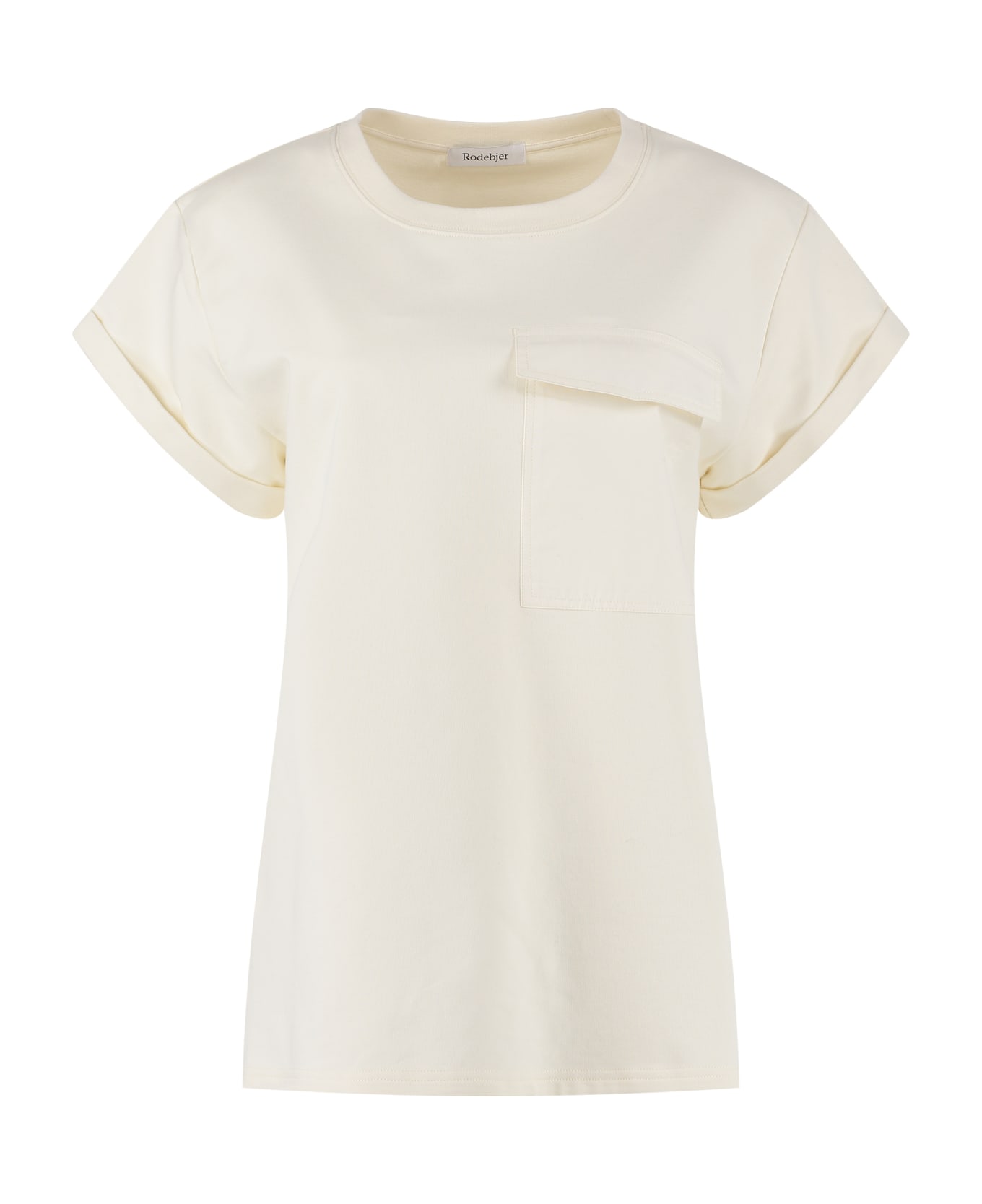 Rodebjer Nora Cotton T-shirt - panna Tシャツ
