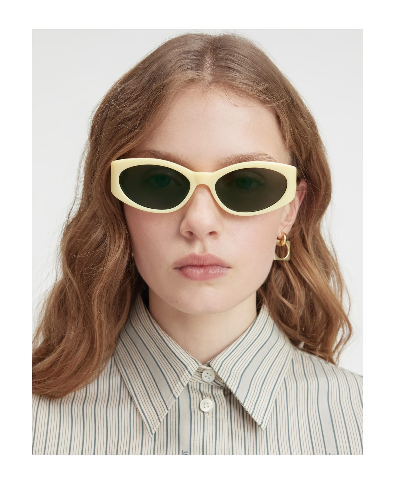 Jacquemus Ovalo - Yellow Sunglasses - yellow サングラス