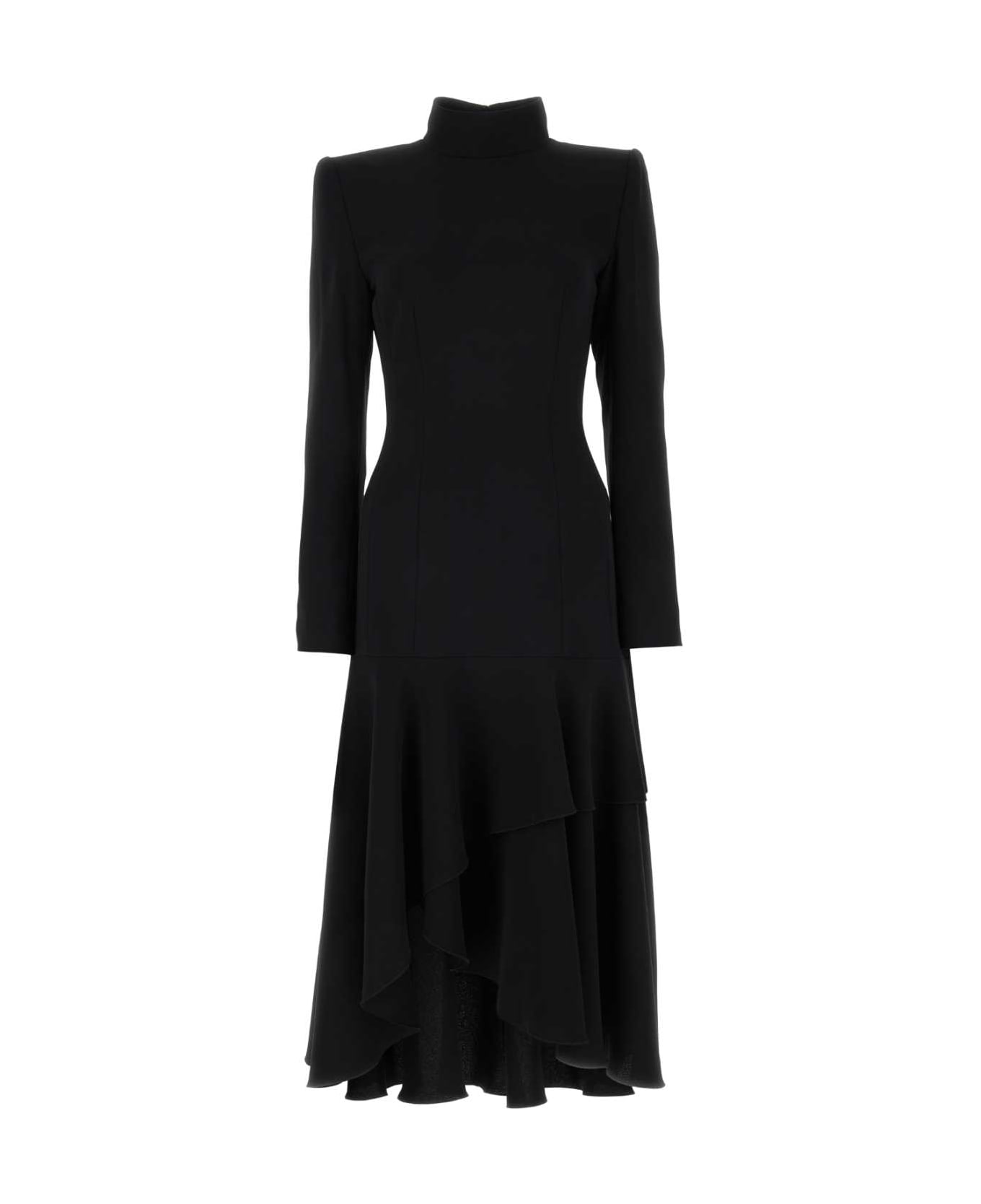 Dries Van Noten Black Jersey Drey Dress - Black
