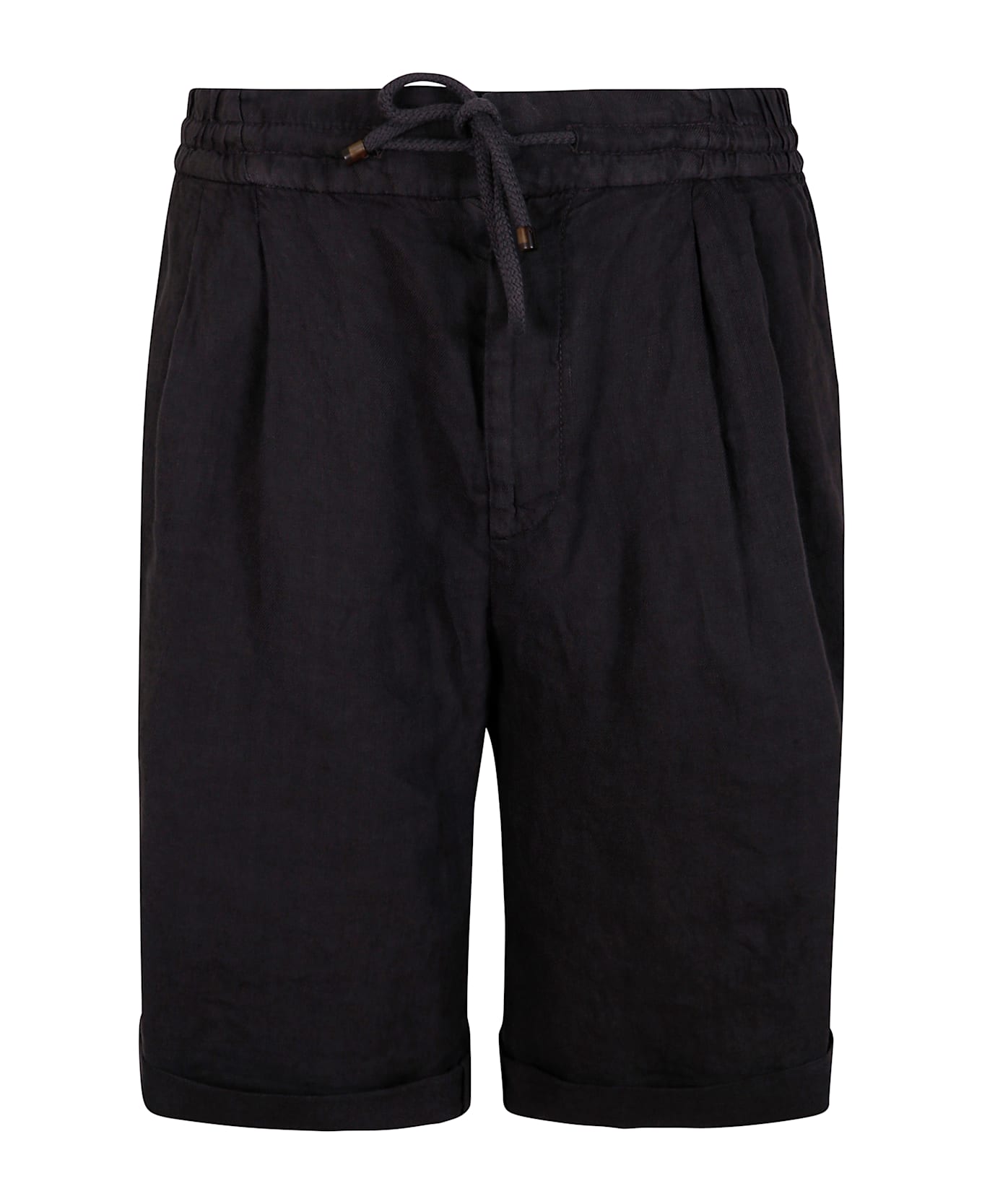 Brunello Cucinelli Dyed Bermuda Trousers - Coffee