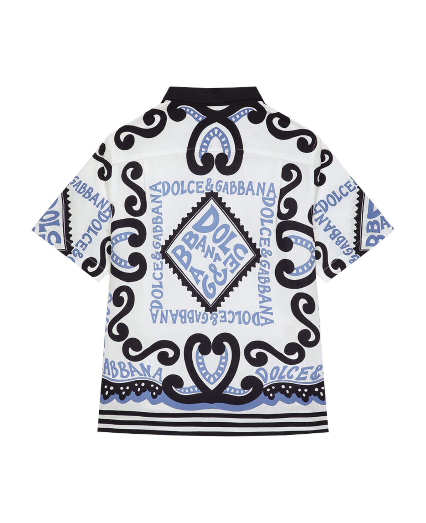 Dolce & Gabbana Marine Print Poplin Shirt - Multicolor