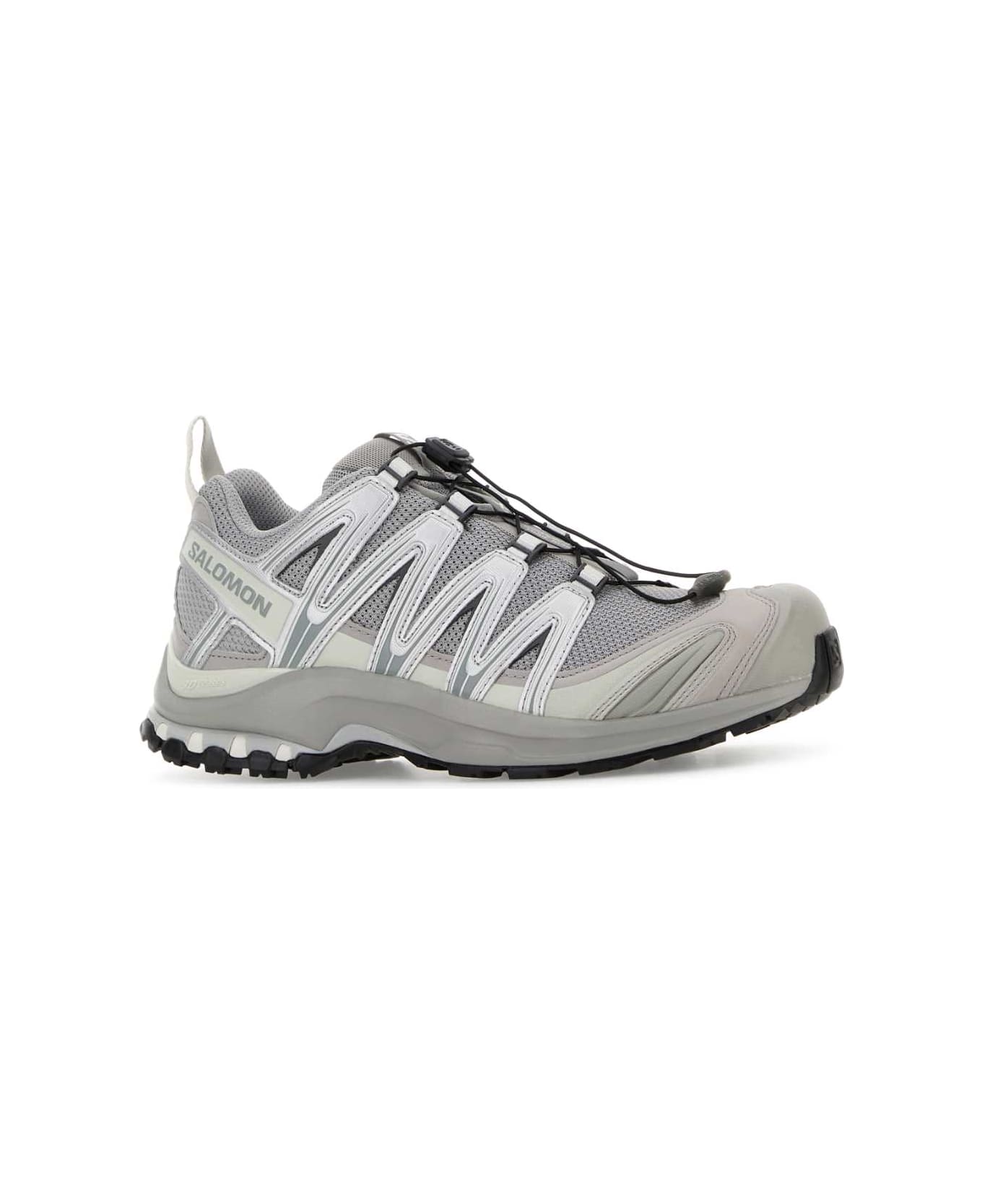Salomon Silver Mesh And Synthetic Leather Xa Pro 3d Sneakers - SILLUNROC